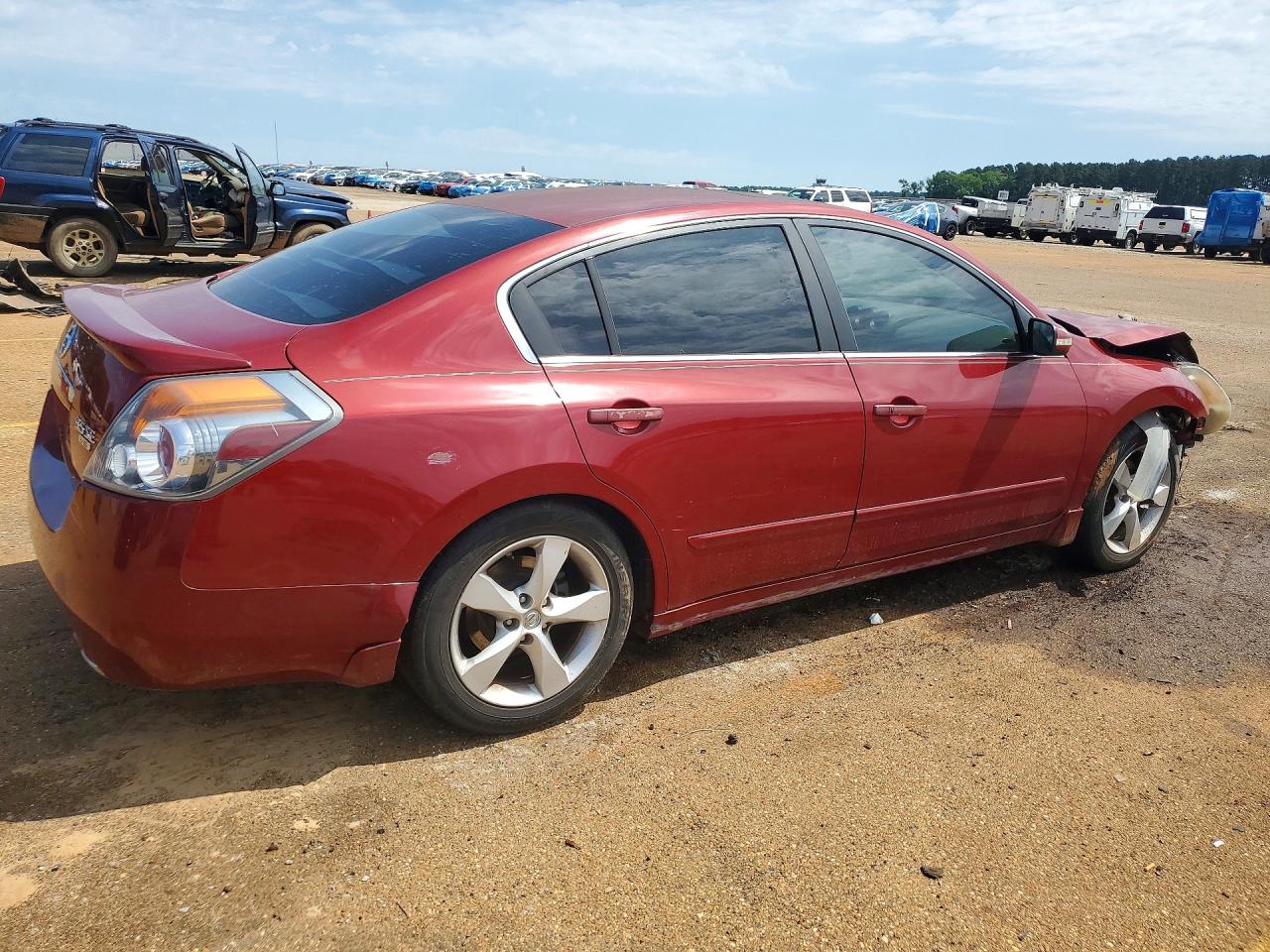2007 Nissan Altima 3.5 Se Maroon vin: 1N4BL21E47C124907