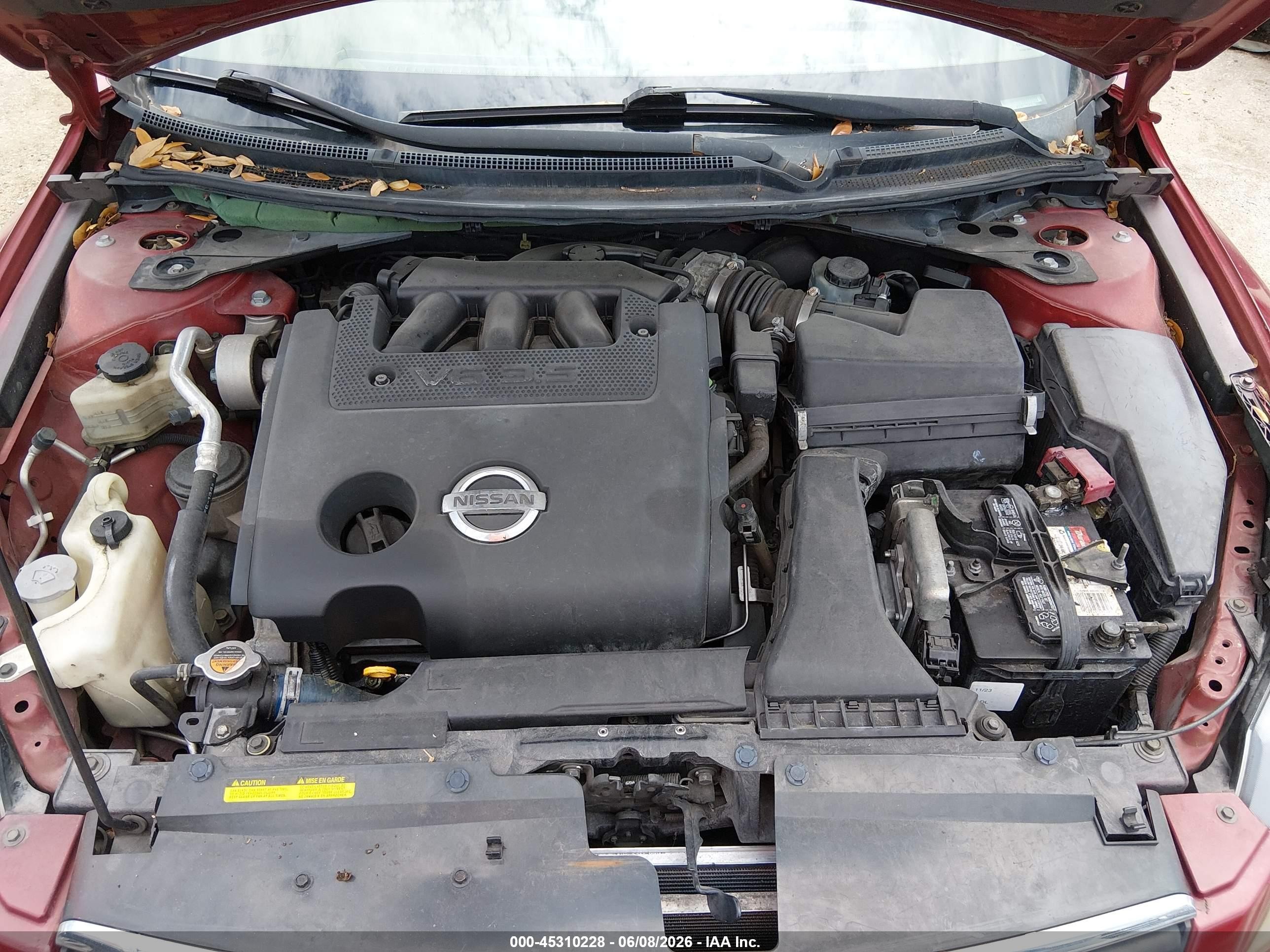 2008 Nissan Altima 3.5 Sl Red vin: 1N4BL21E48N404350