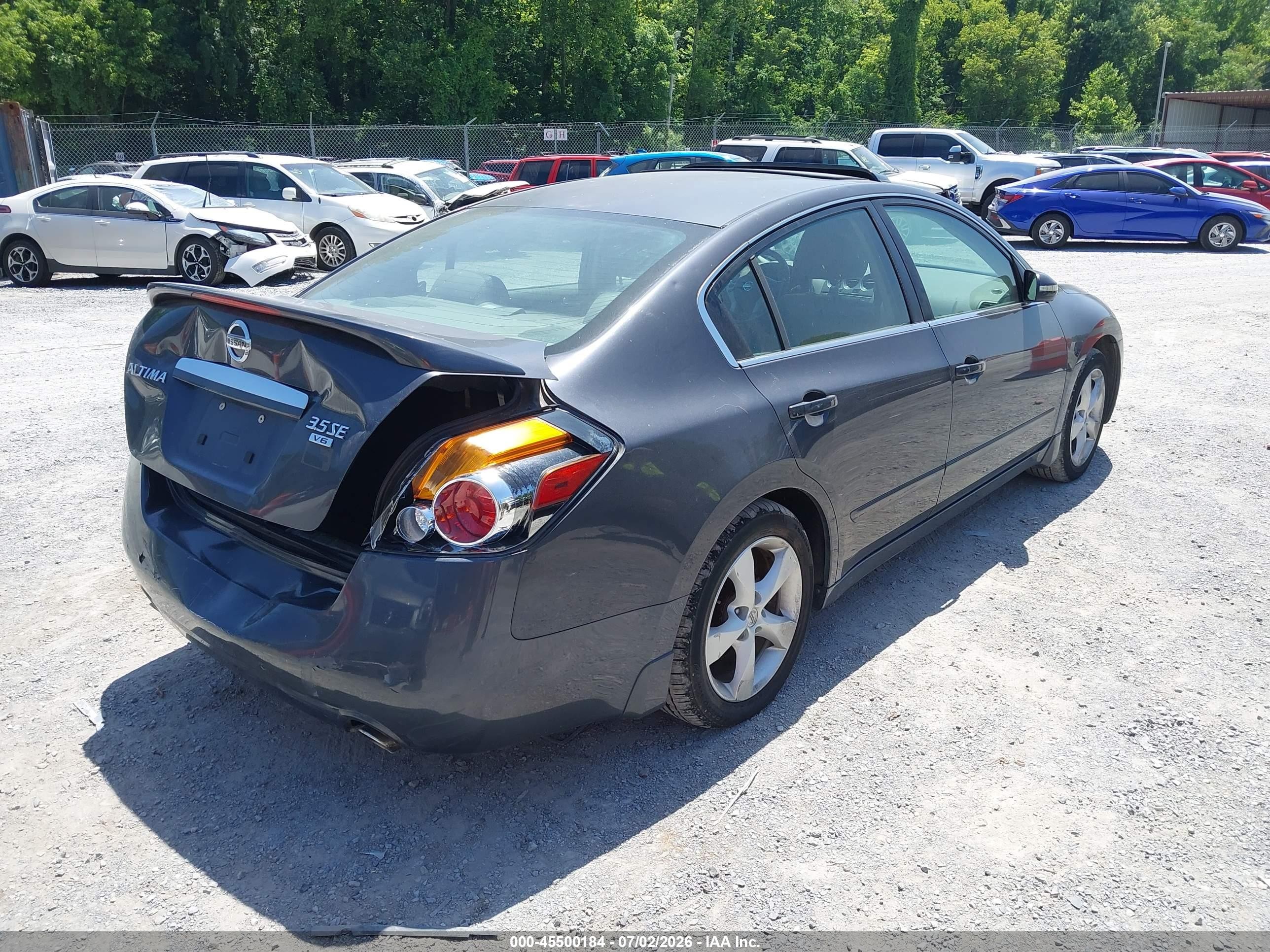 2008 Nissan Altima 3.5 Se Gray vin: 1N4BL21E48N487150