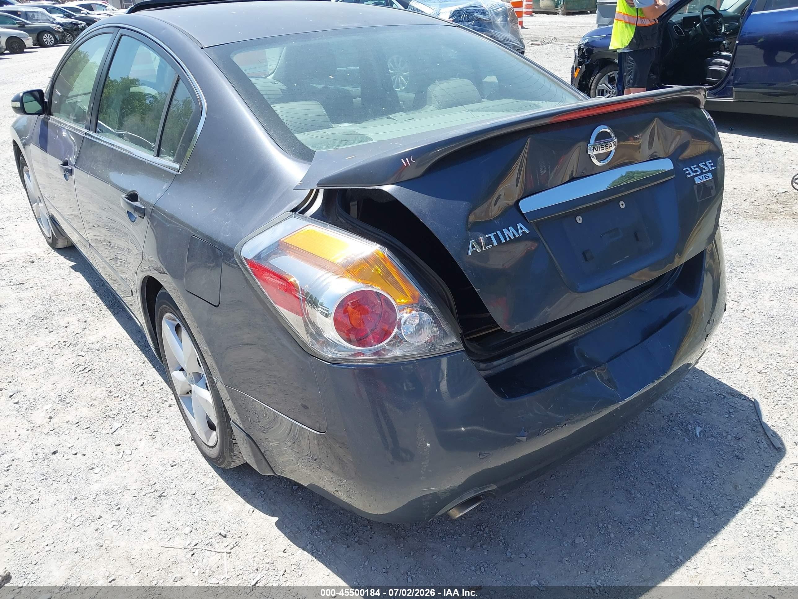 2008 Nissan Altima 3.5 Se Gray vin: 1N4BL21E48N487150
