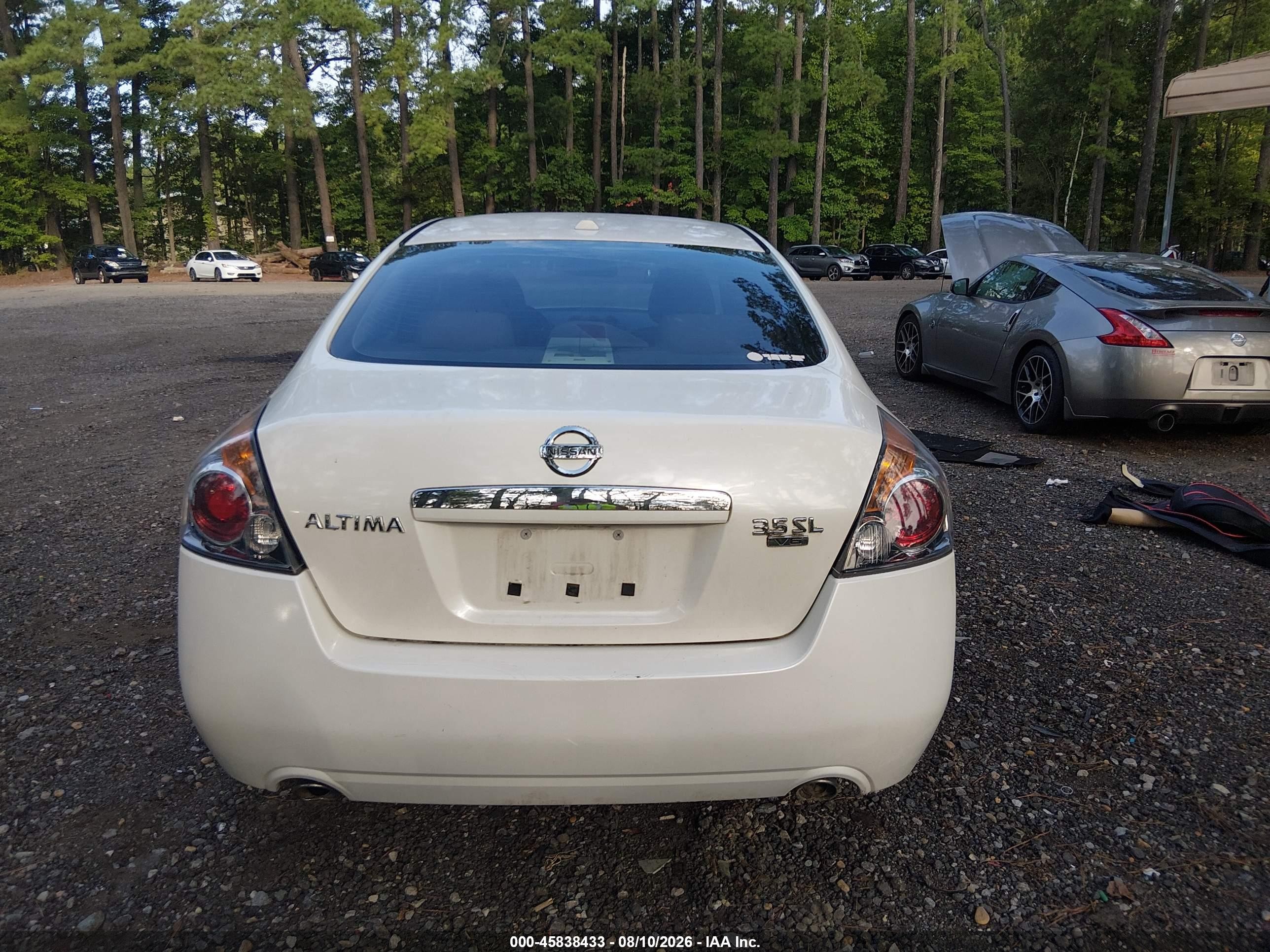 2009 Nissan Altima 3.5 Sl White vin: 1N4BL21E79C197028