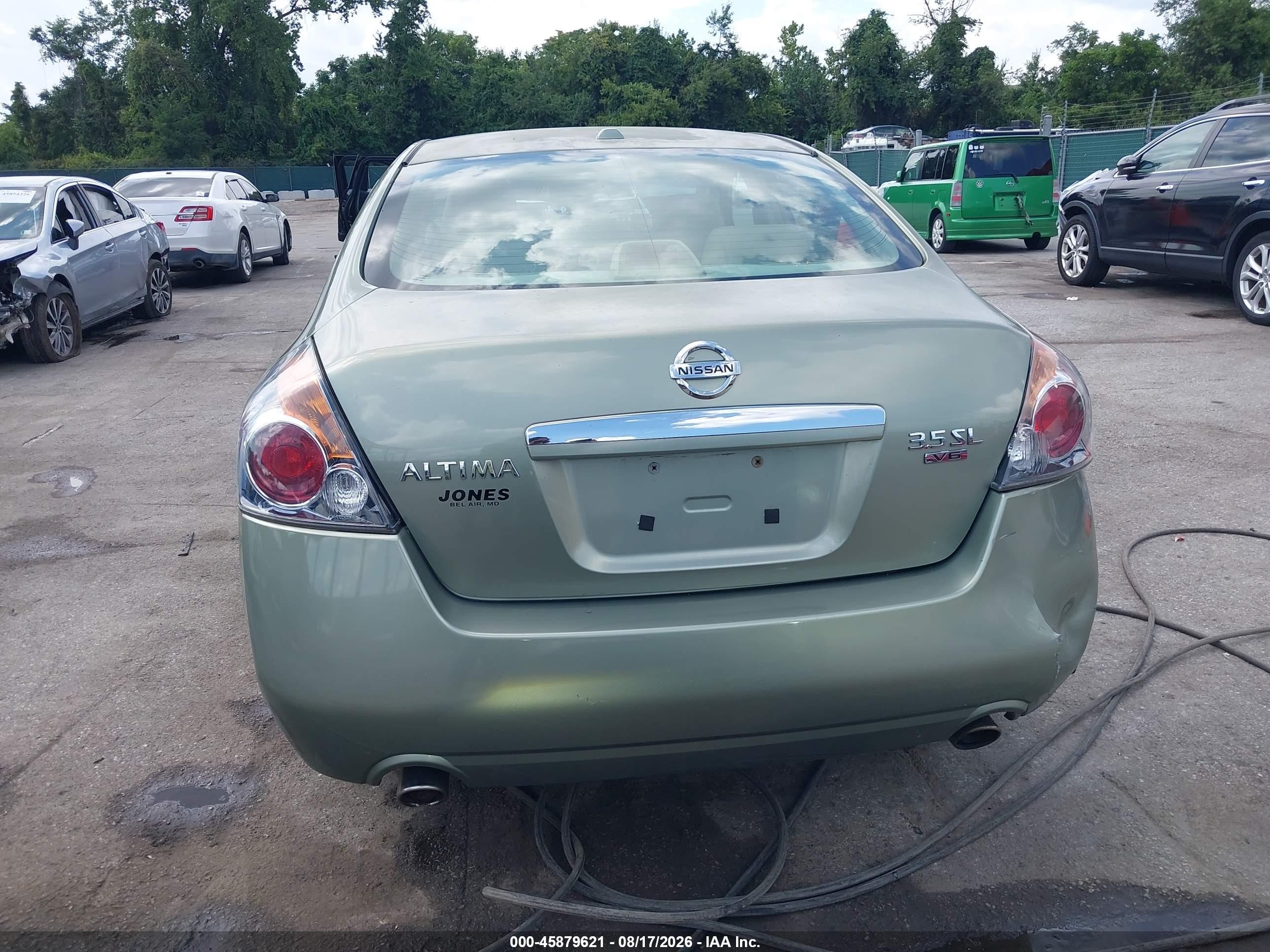 2008 Nissan Altima 3.5 Sl Green vin: 1N4BL21E88N439358