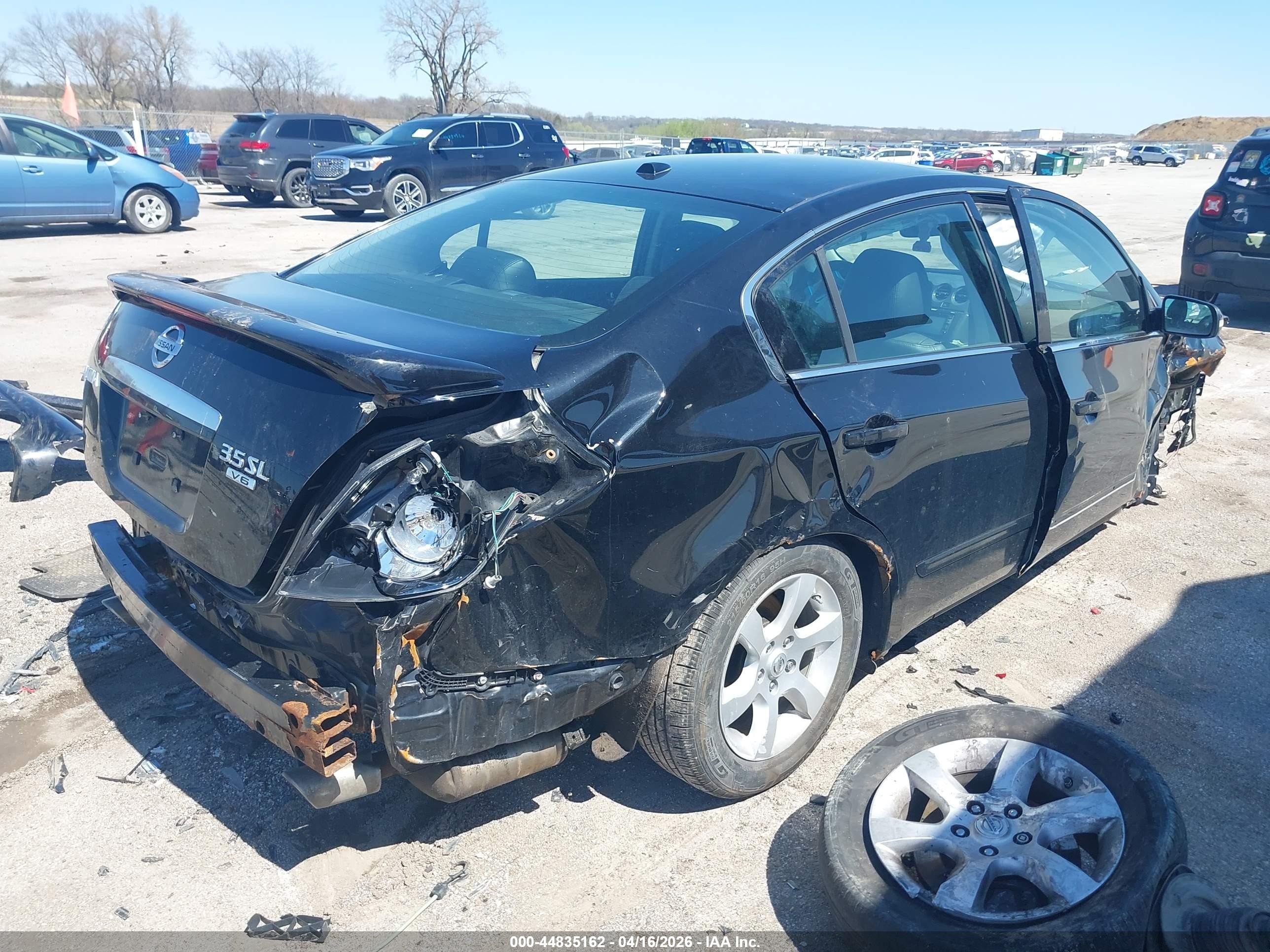 2008 Nissan Altima 3.5 Sl Black vin: 1N4BL21EX8N444044