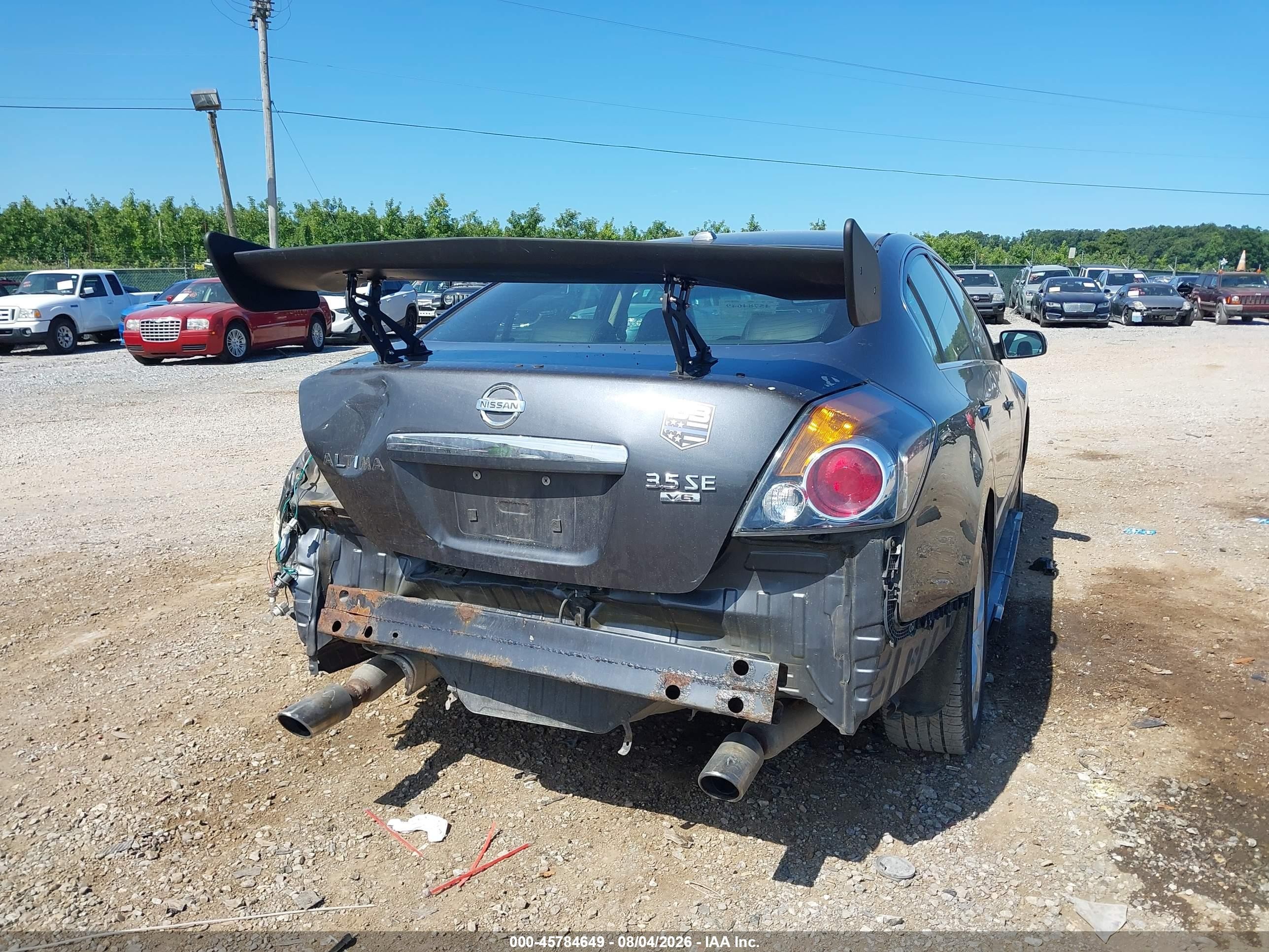 2009 Nissan Altima 3.5 Se Gray vin: 1N4BL21EX9N429562
