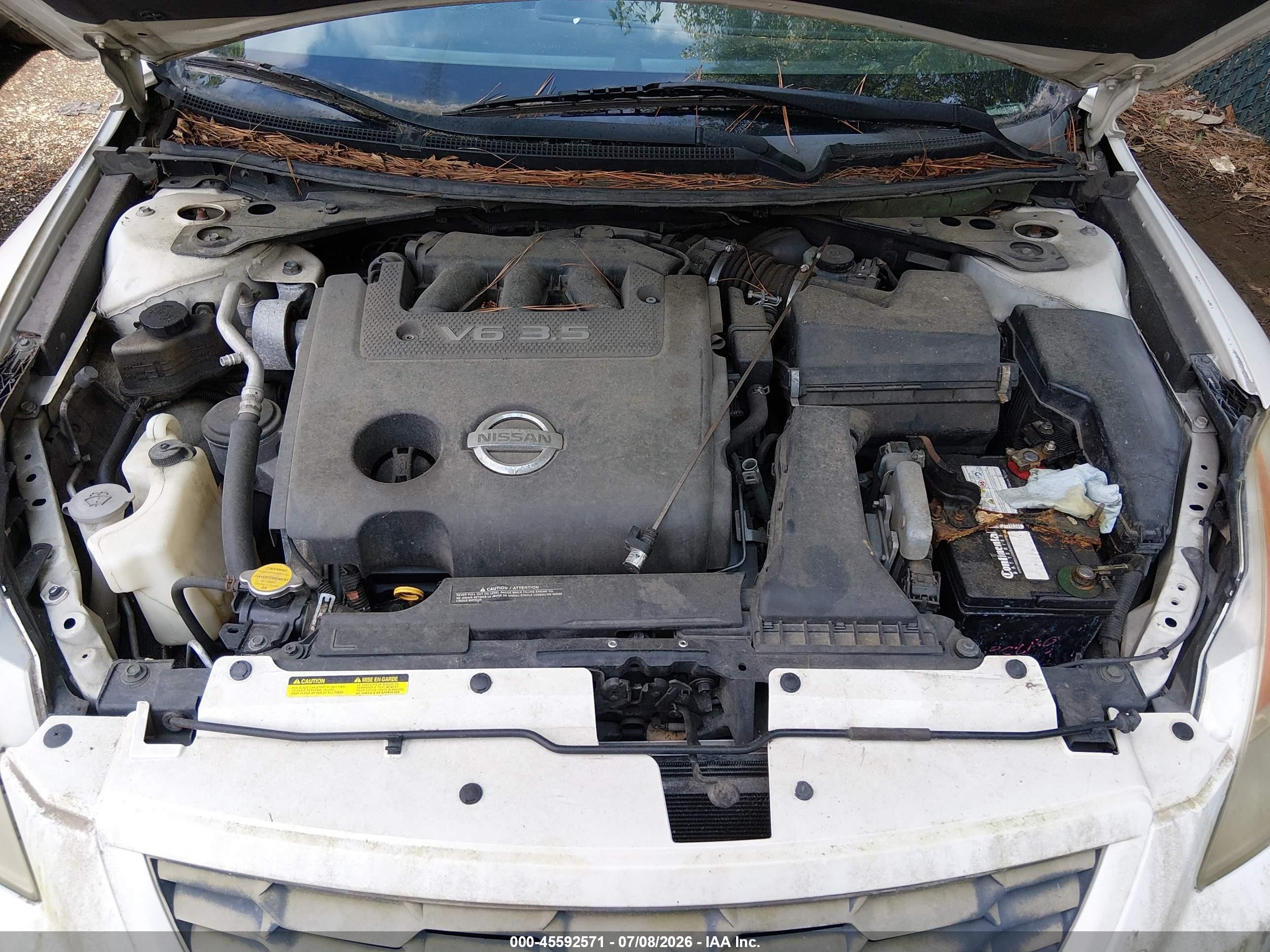 2008 Nissan Altima 3.5 Se Белый vin: 1N4BL24E08C103193
