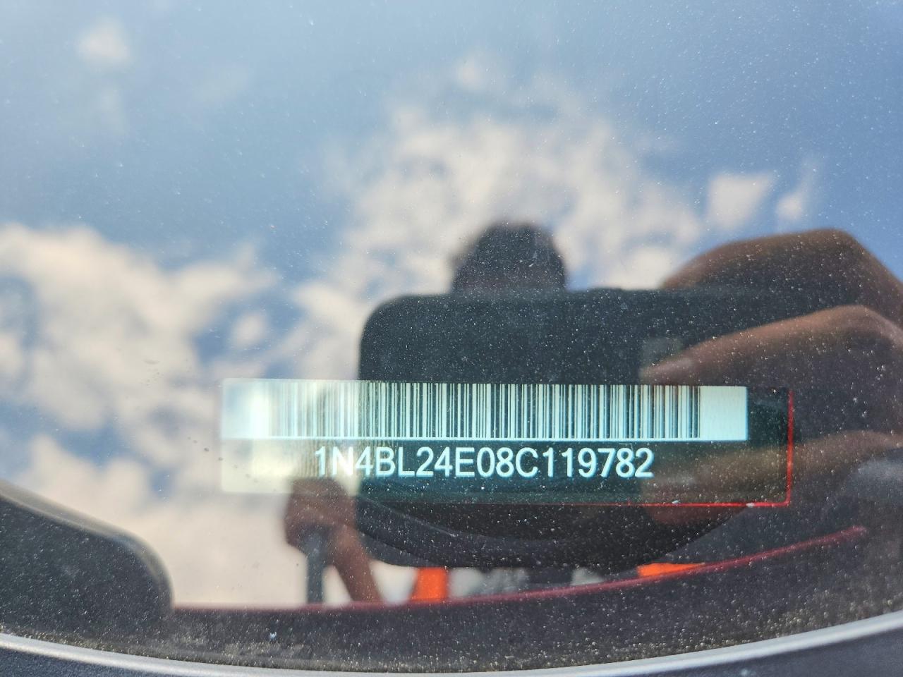 2008 Nissan Altima 3.5 Se Red vin: 1N4BL24E08C119782