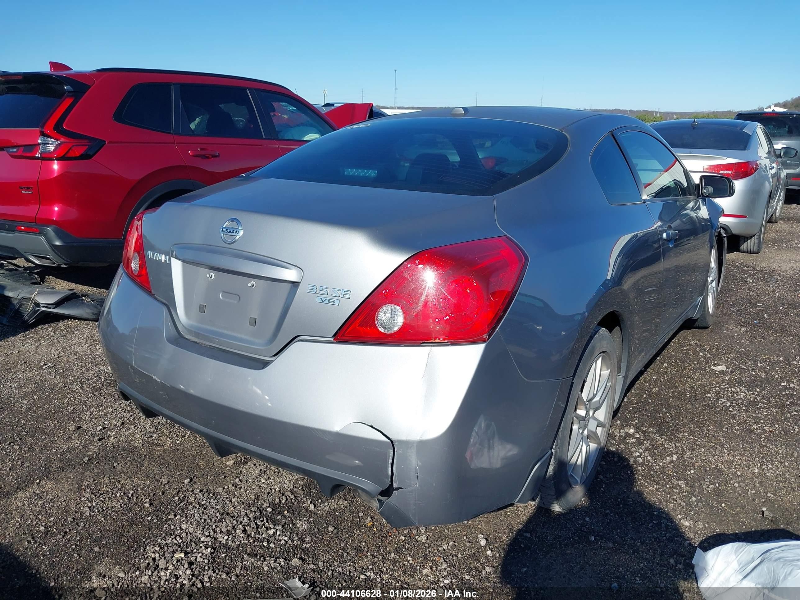 2008 Nissan Altima 3.5 Se Gray vin: 1N4BL24E08C147419