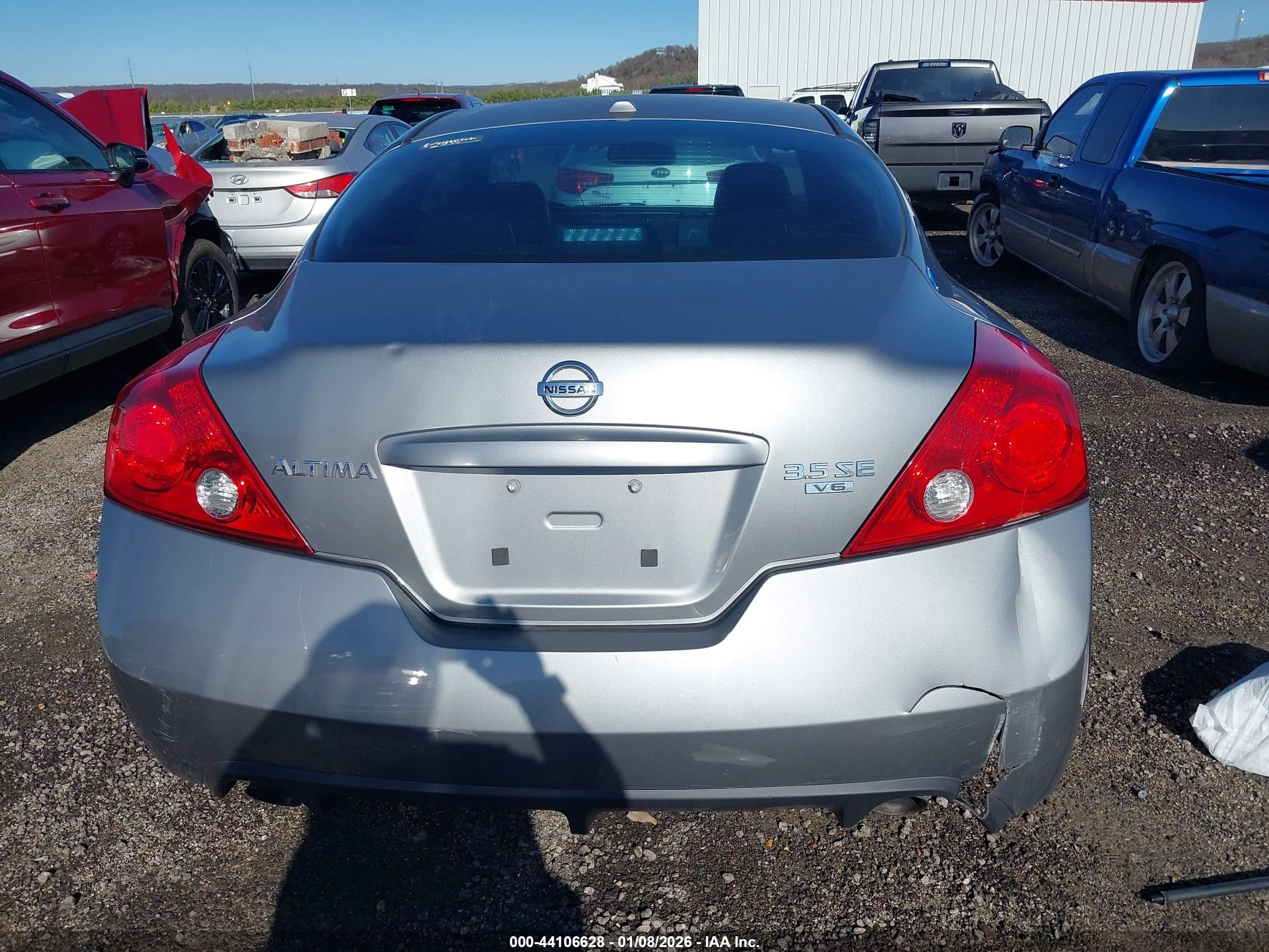 2008 Nissan Altima 3.5 Se Gray vin: 1N4BL24E08C147419