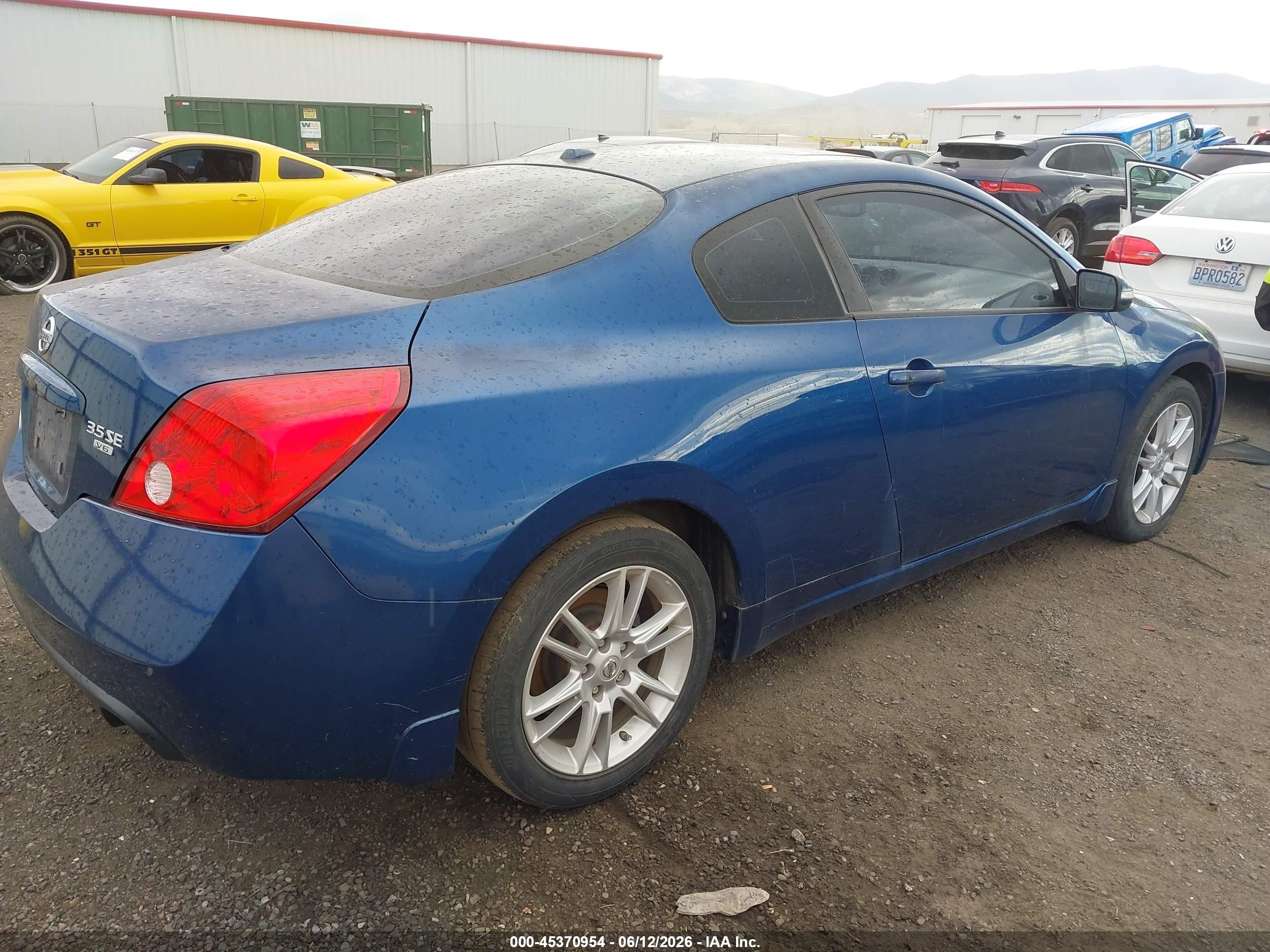 2008 Nissan Altima 3.5 Se Blue vin: 1N4BL24E38C214868