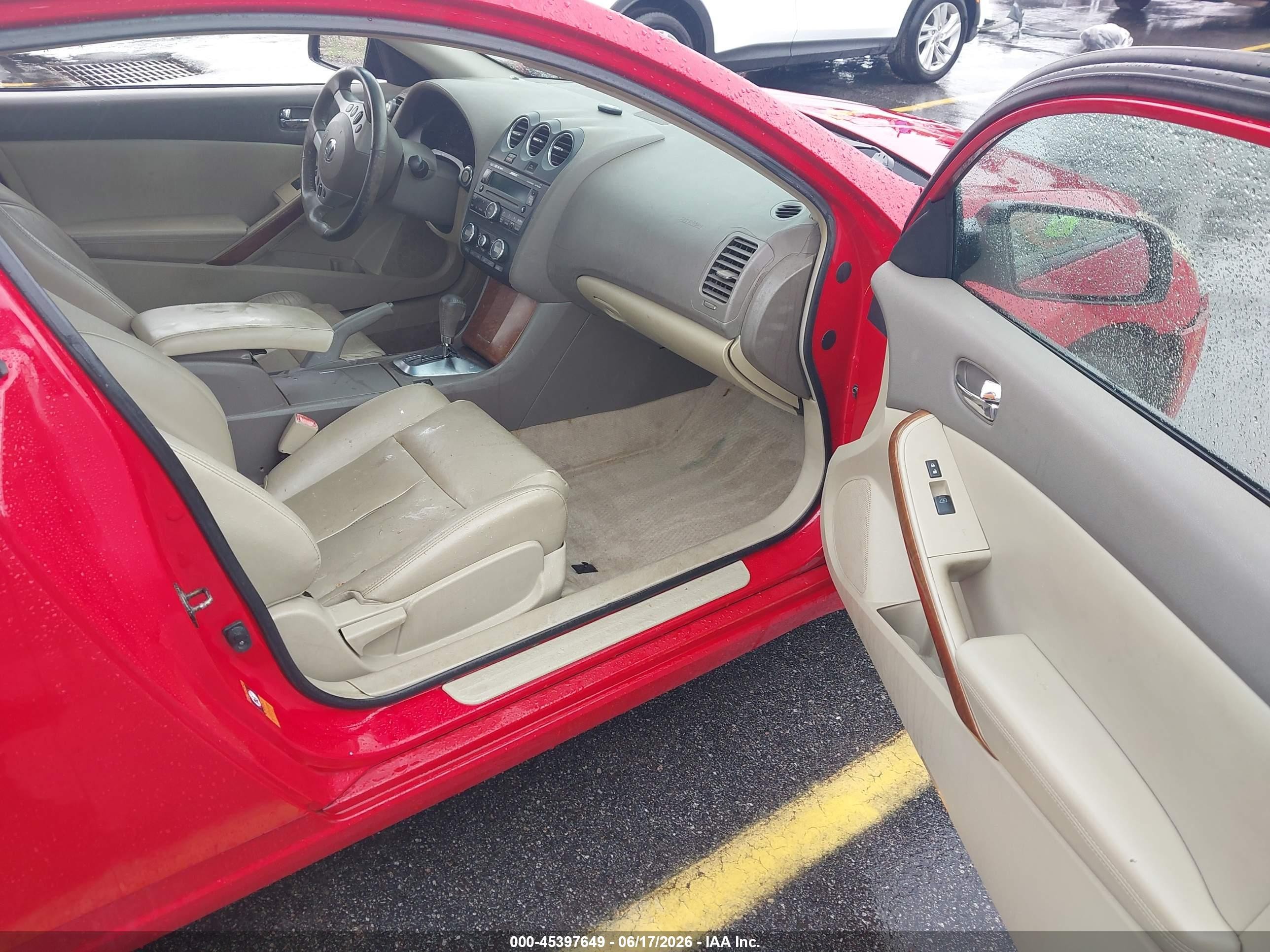 2008 Nissan Altima 3.5 Se Red vin: 1N4BL24E38C278134