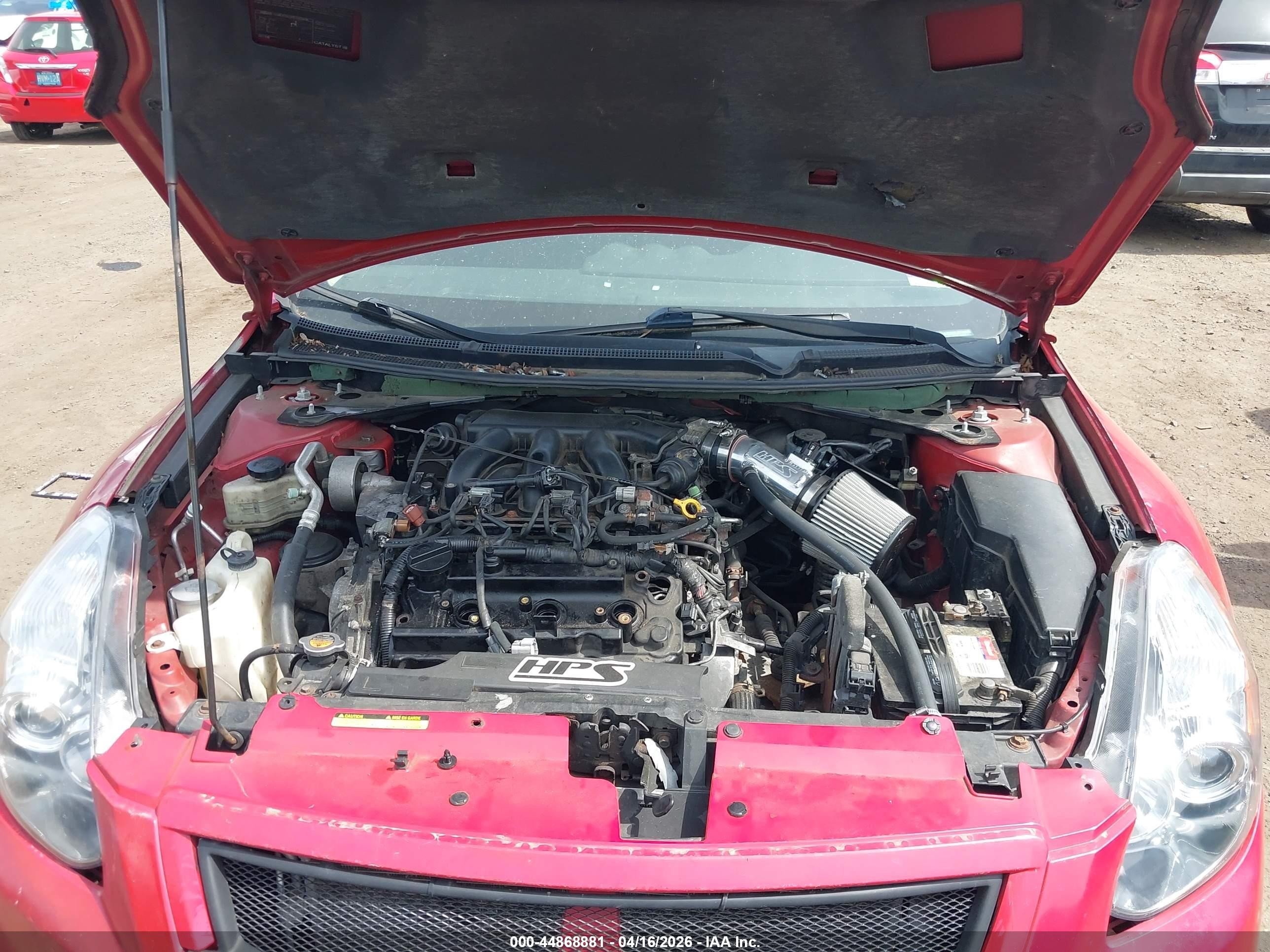 2008 Nissan Altima 3.5 Se Red vin: 1N4BL24E58C101830