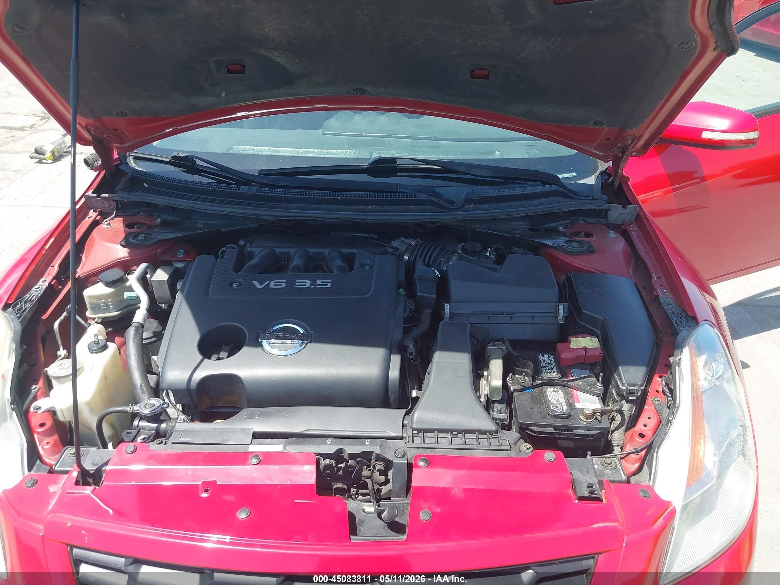 2008 Nissan Altima 3.5 Se Красный vin: 1N4BL24E58C223149