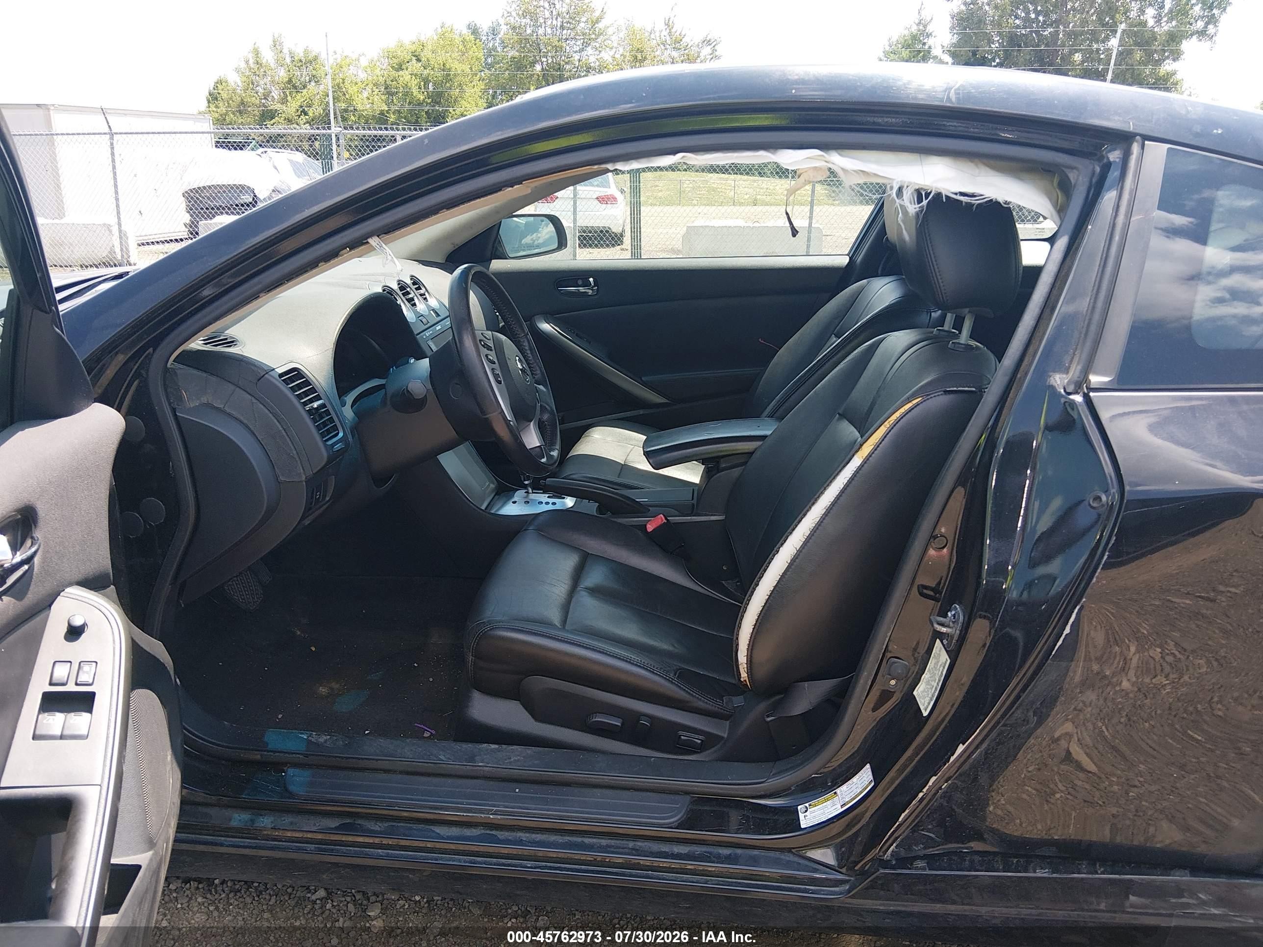 2008 Nissan Altima 3.5 Se Black vin: 1N4BL24EX8C108790