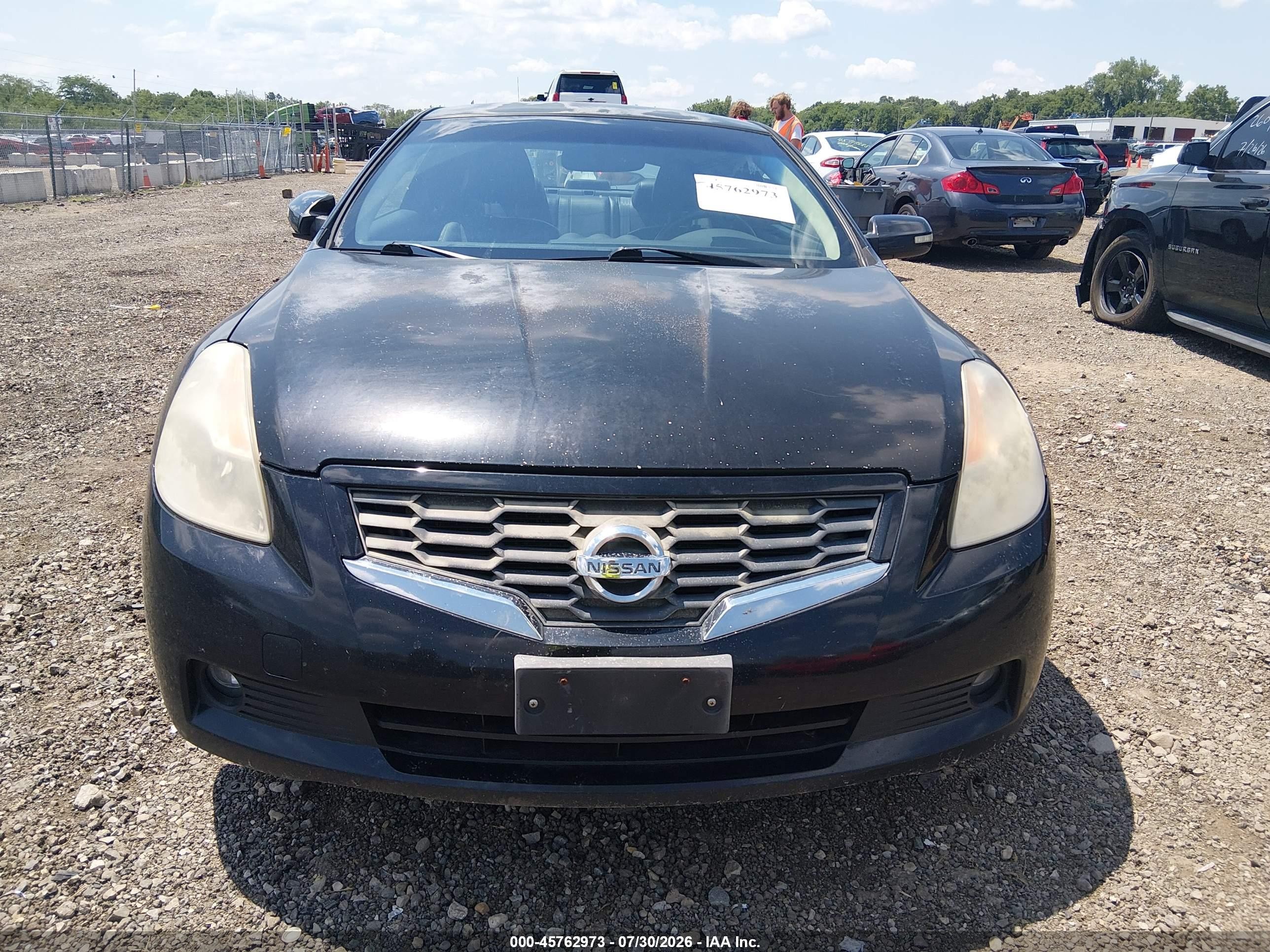 2008 Nissan Altima 3.5 Se Black vin: 1N4BL24EX8C108790