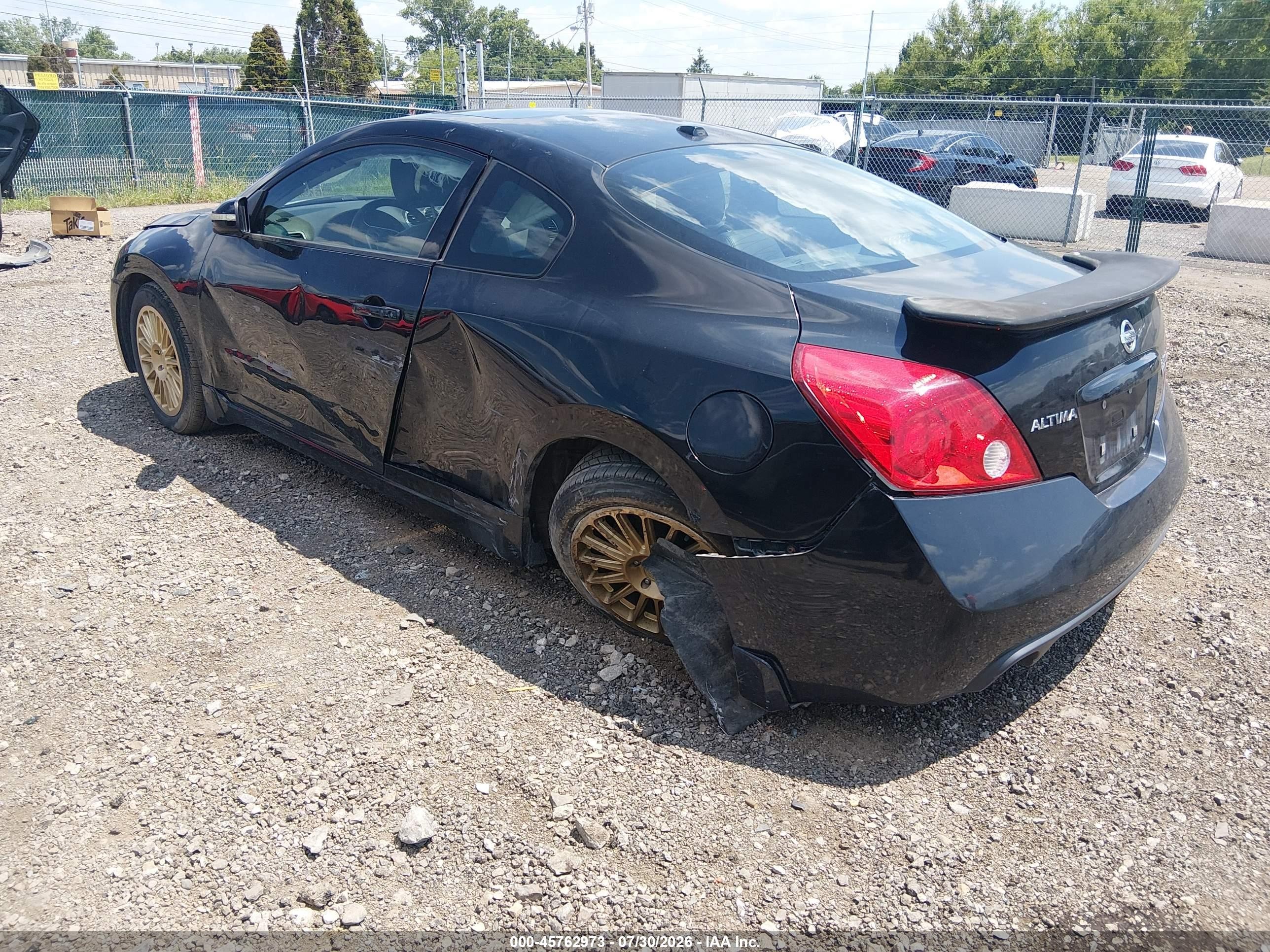 2008 Nissan Altima 3.5 Se Black vin: 1N4BL24EX8C108790