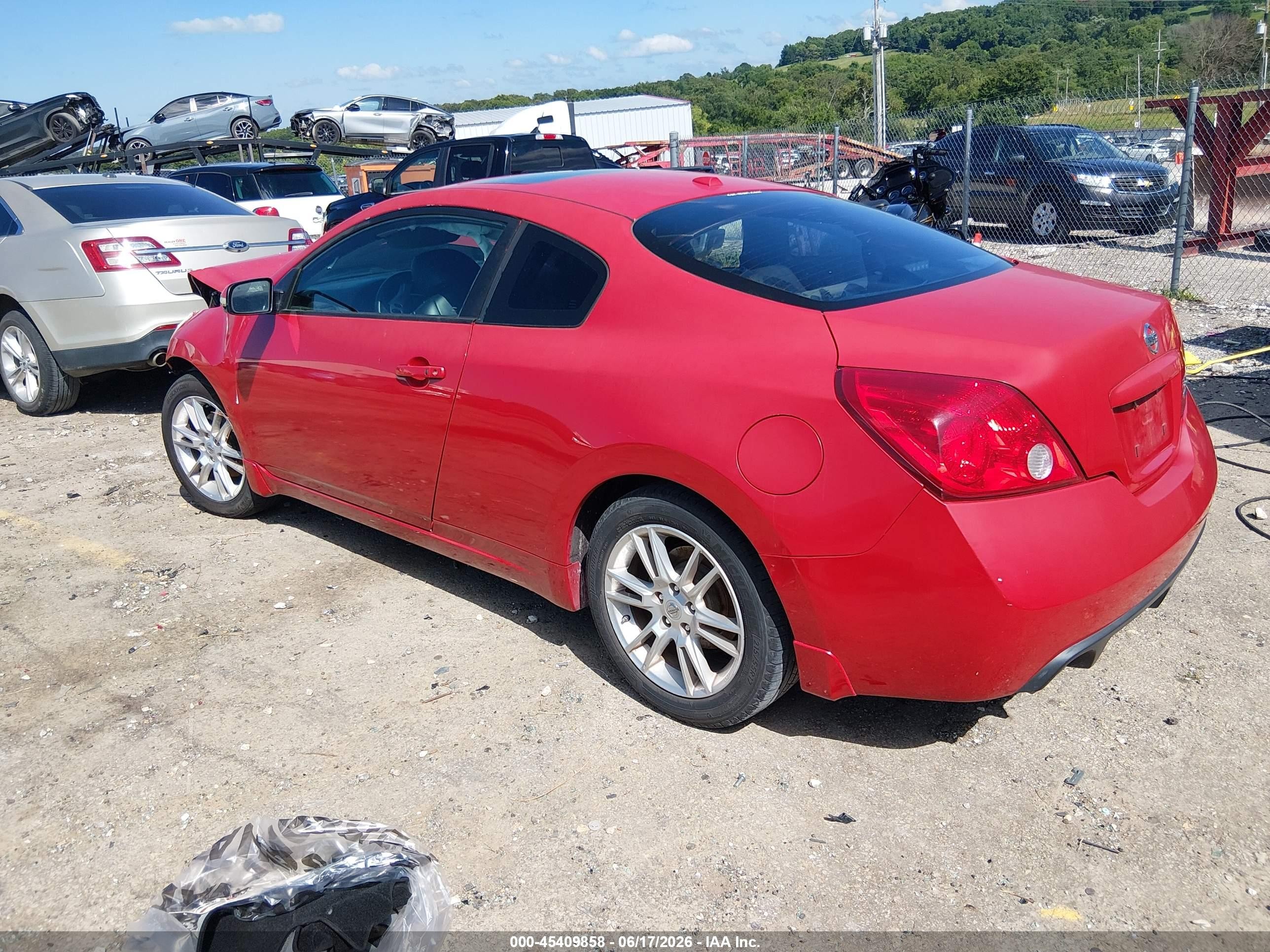 2008 Nissan Altima 3.5 Se Red vin: 1N4BL24EX8C188690