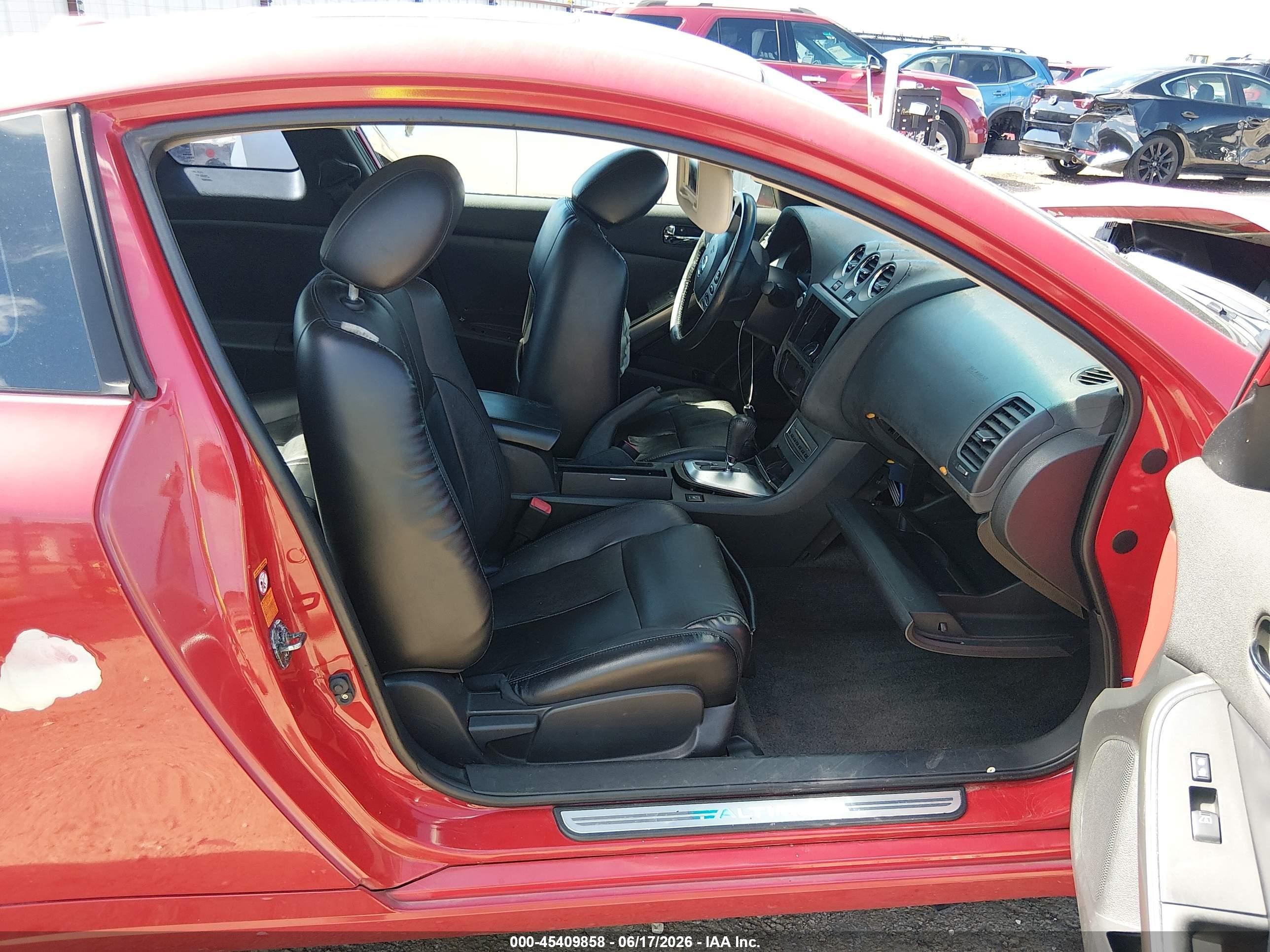2008 Nissan Altima 3.5 Se Red vin: 1N4BL24EX8C188690
