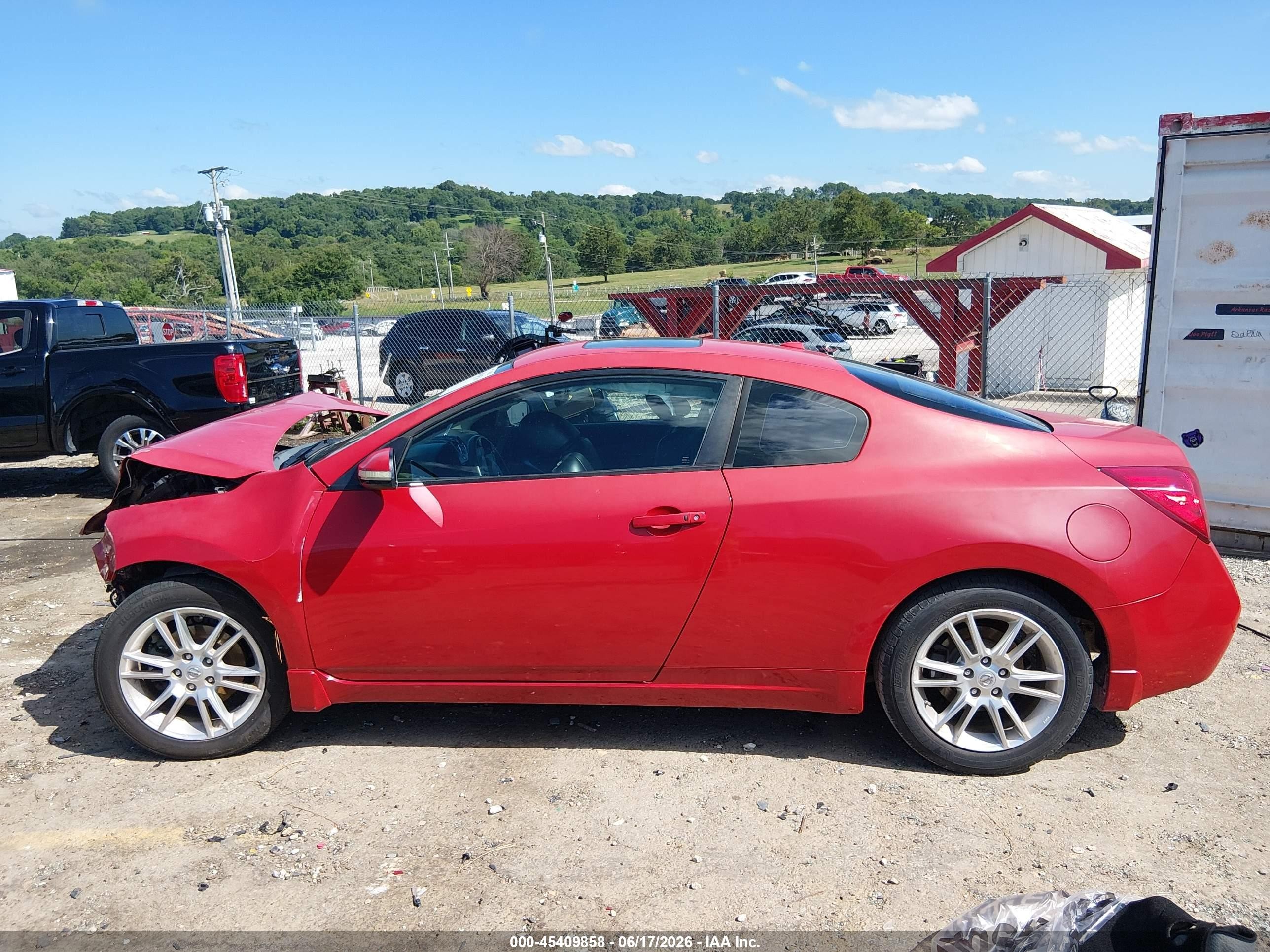 2008 Nissan Altima 3.5 Se Red vin: 1N4BL24EX8C188690