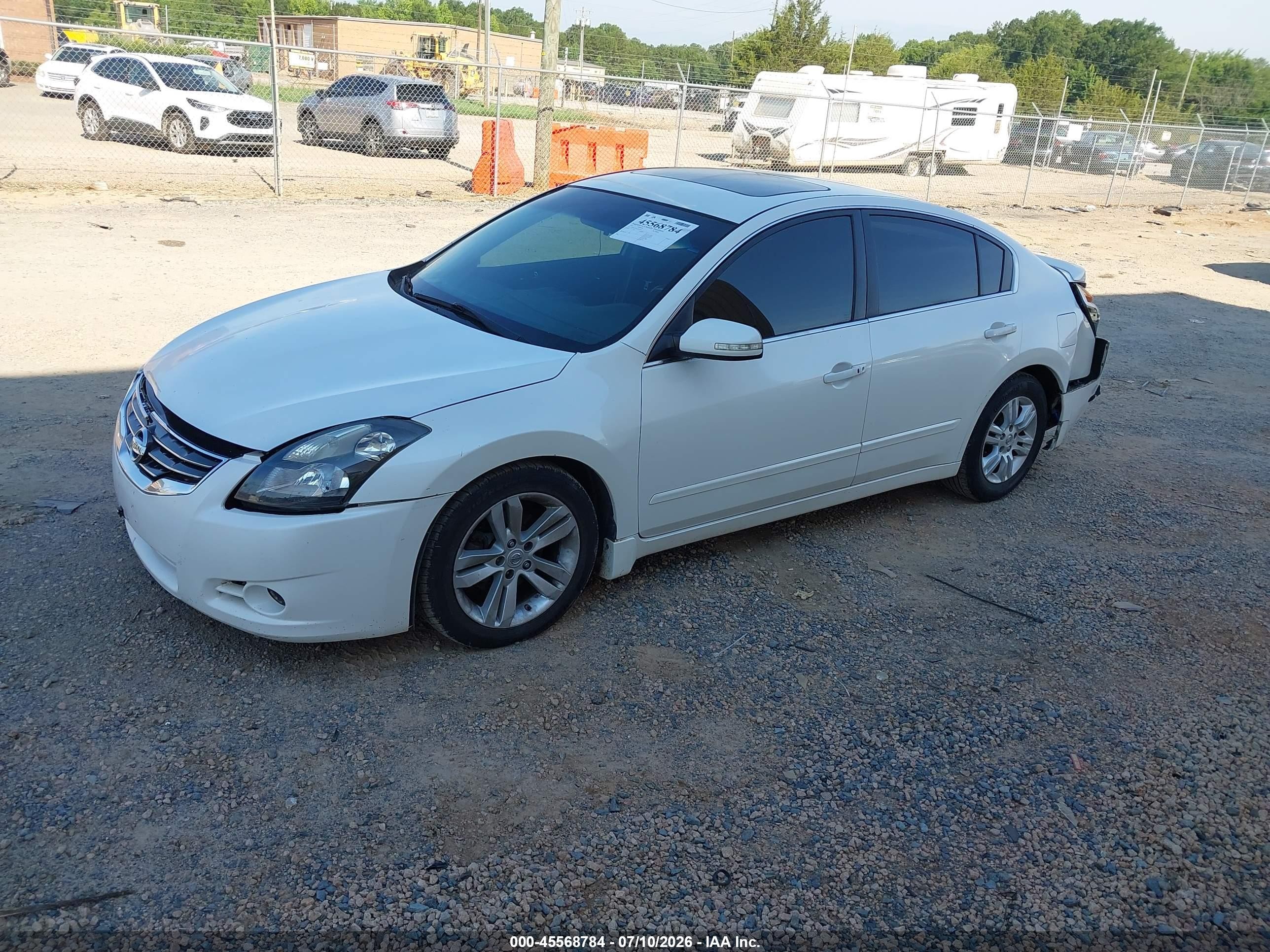 2010 Nissan Altima 3.5 Sr White vin: 1N4BL2AP0AN510477