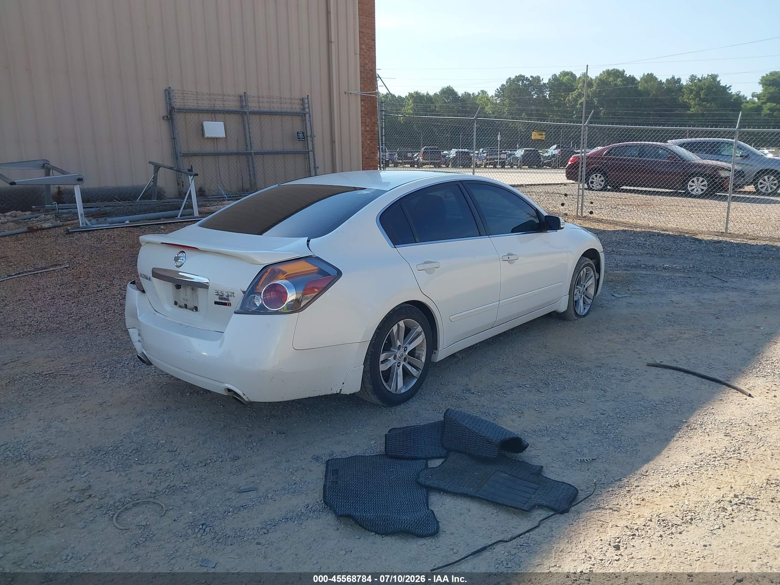 2010 Nissan Altima 3.5 Sr White vin: 1N4BL2AP0AN510477
