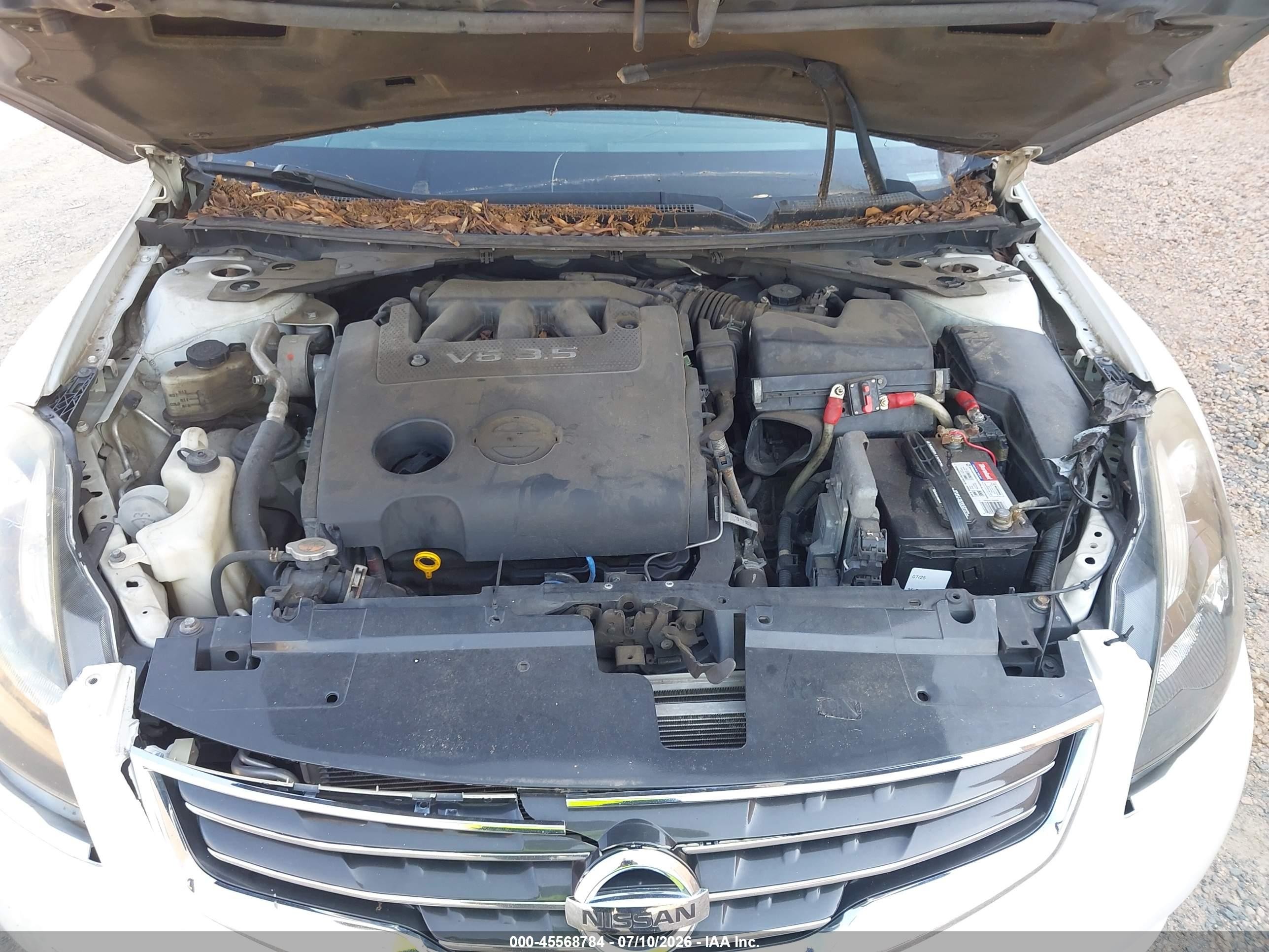 2010 Nissan Altima 3.5 Sr White vin: 1N4BL2AP0AN510477
