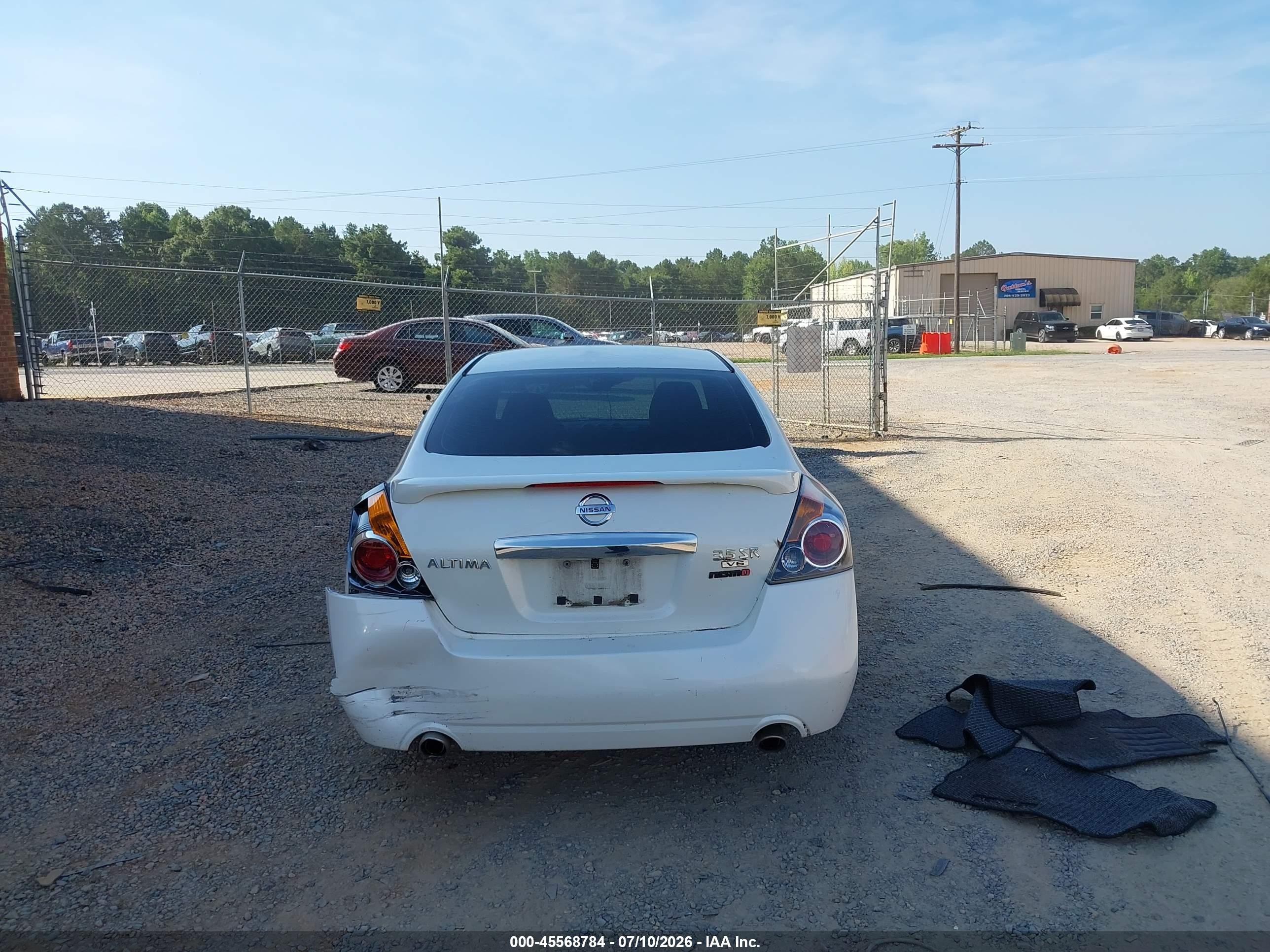 2010 Nissan Altima 3.5 Sr White vin: 1N4BL2AP0AN510477