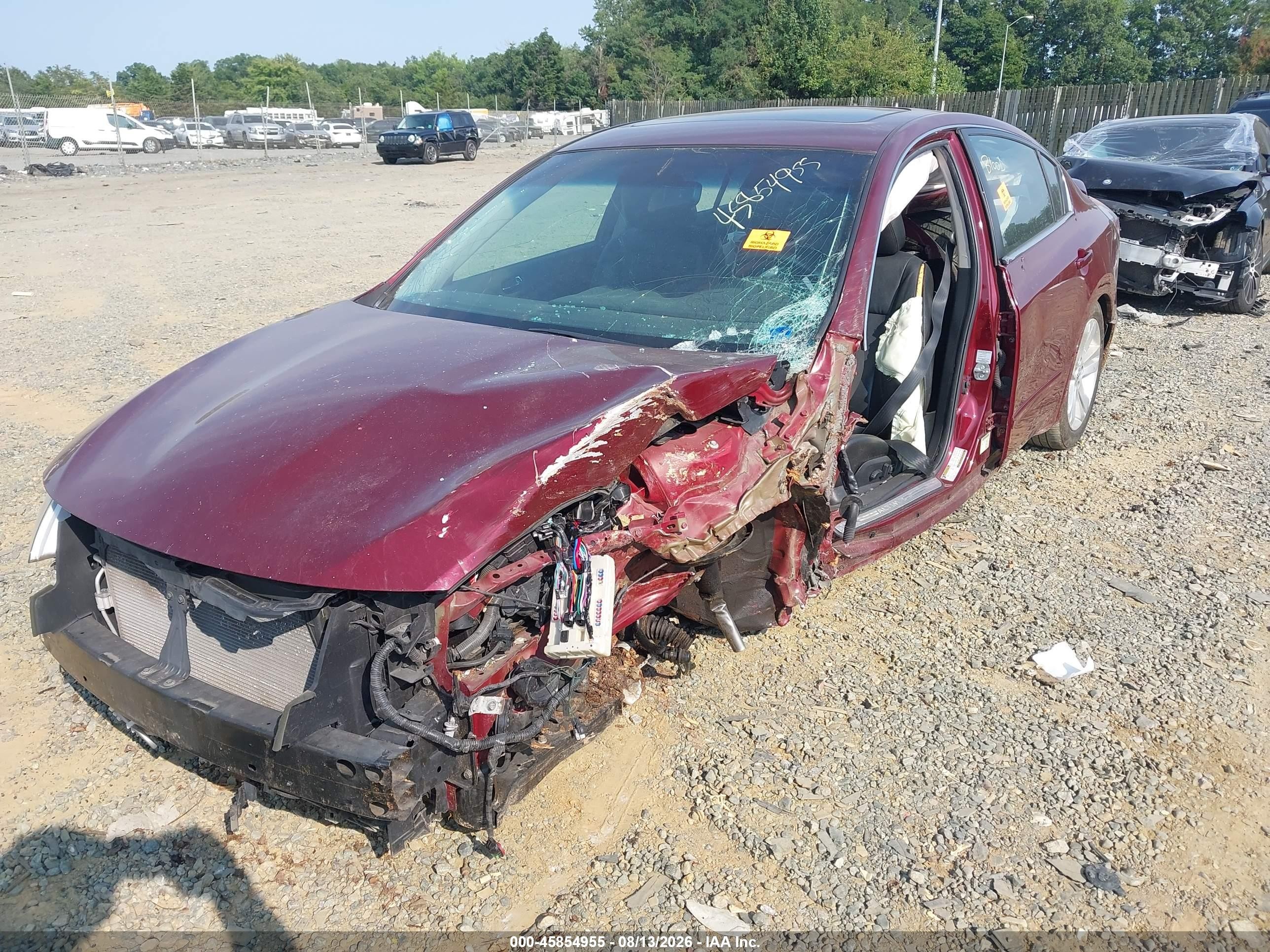 2011 Nissan Altima 3.5 Sr Maroon vin: 1N4BL2AP0BN415788