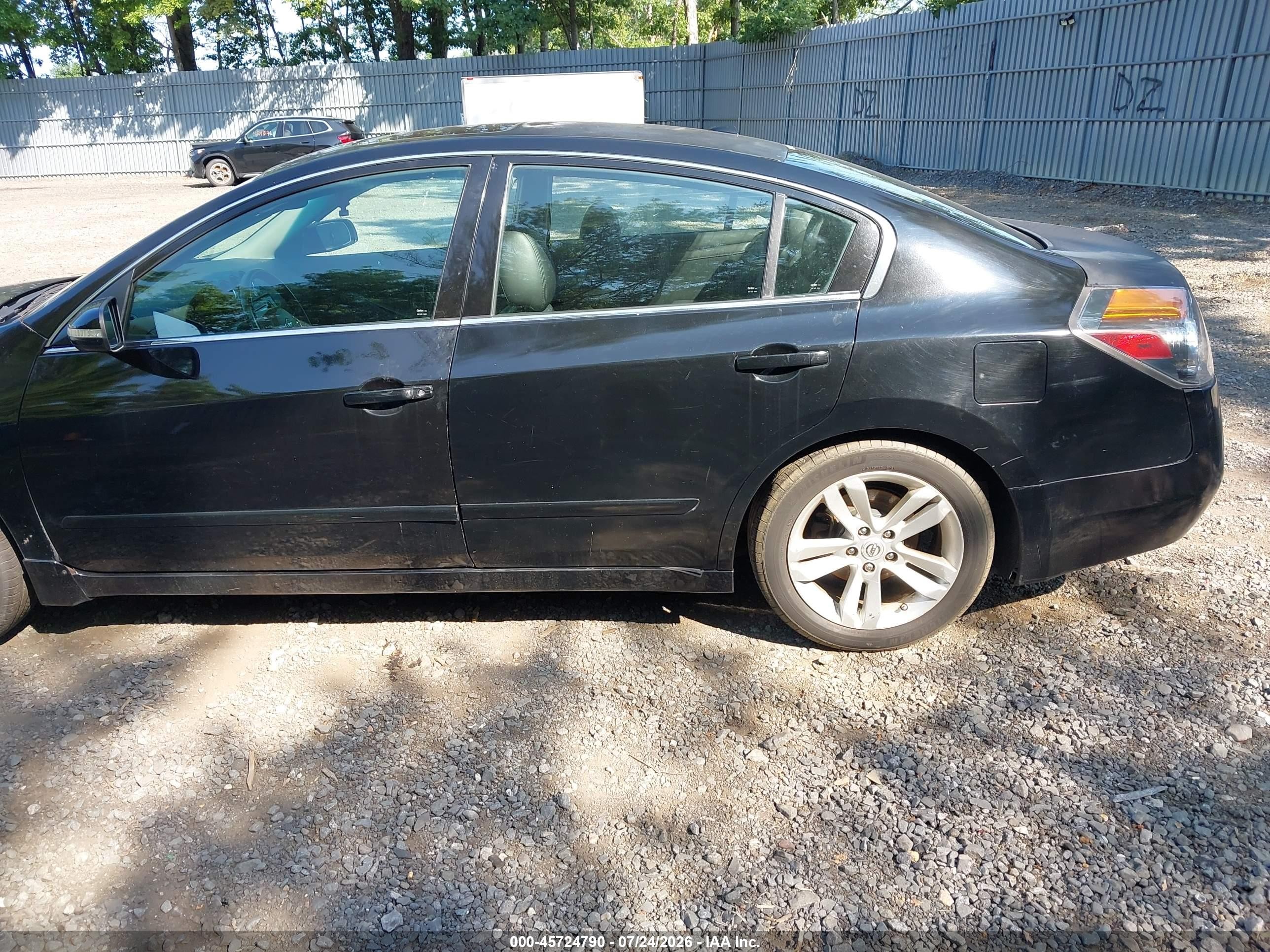 2012 Nissan Altima 3.5 Sr Black vin: 1N4BL2AP0CC238818