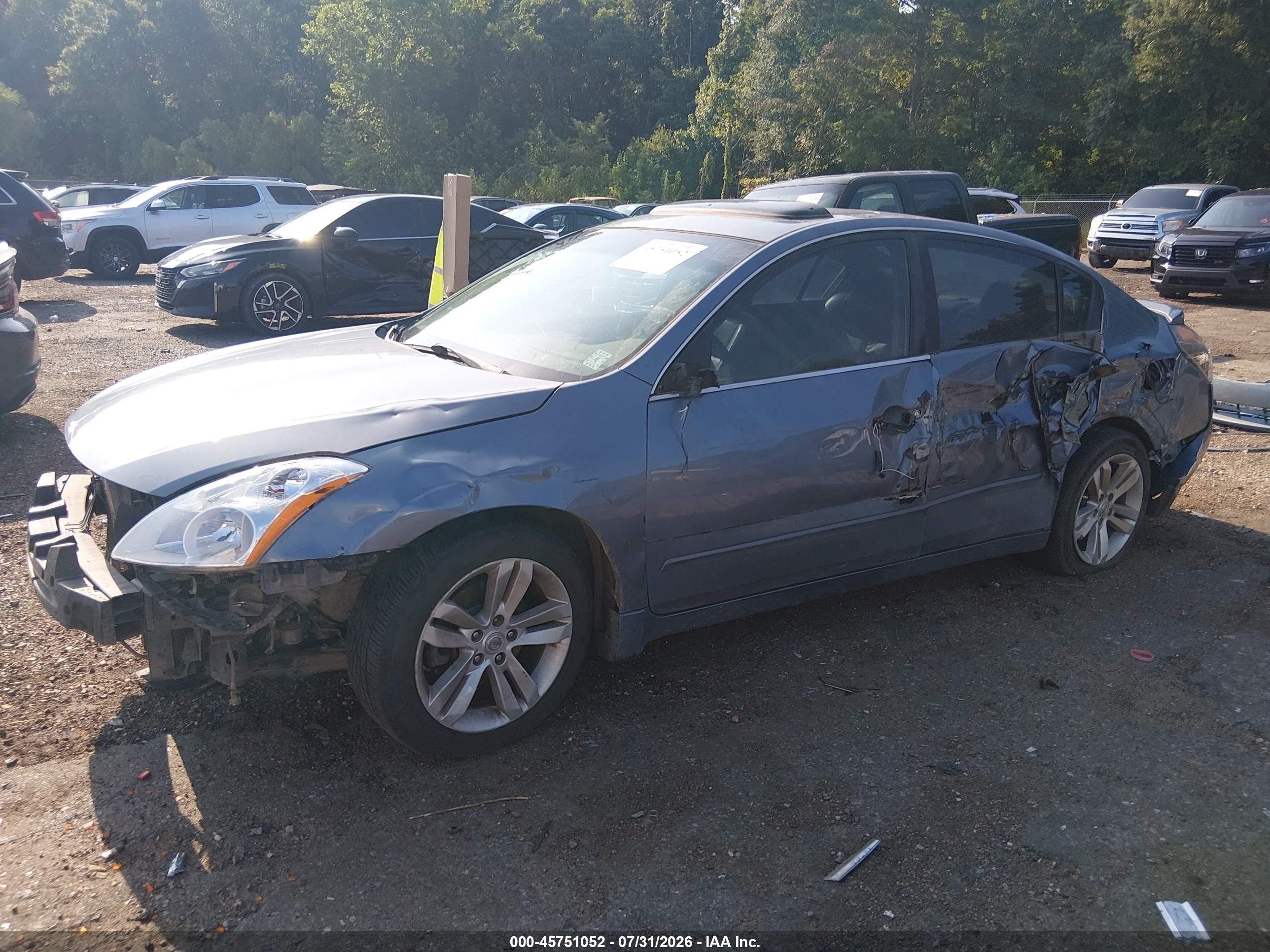 2012 Nissan Altima 3.5 Sr Blue vin: 1N4BL2AP0CN508358