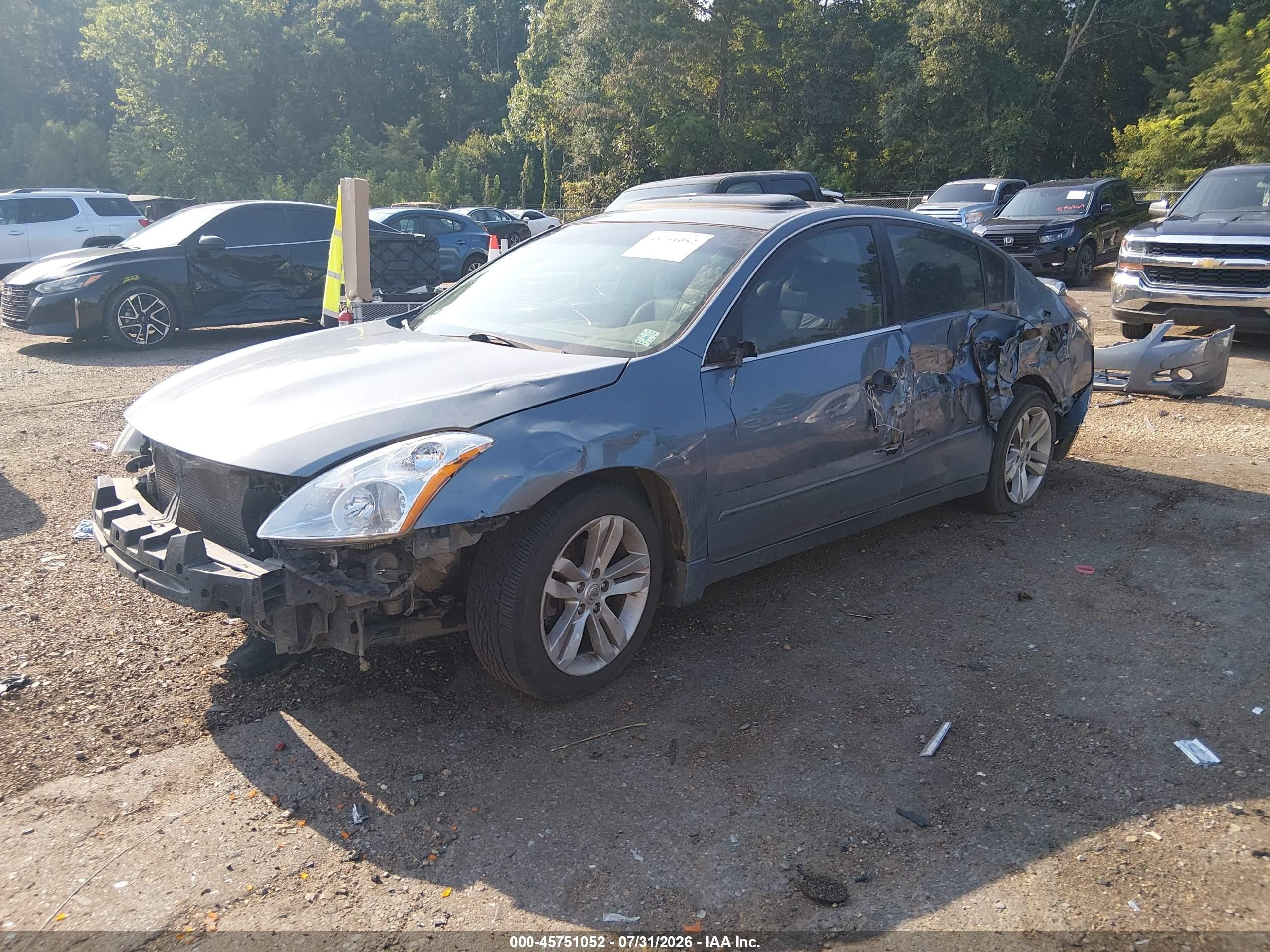 2012 Nissan Altima 3.5 Sr Blue vin: 1N4BL2AP0CN508358