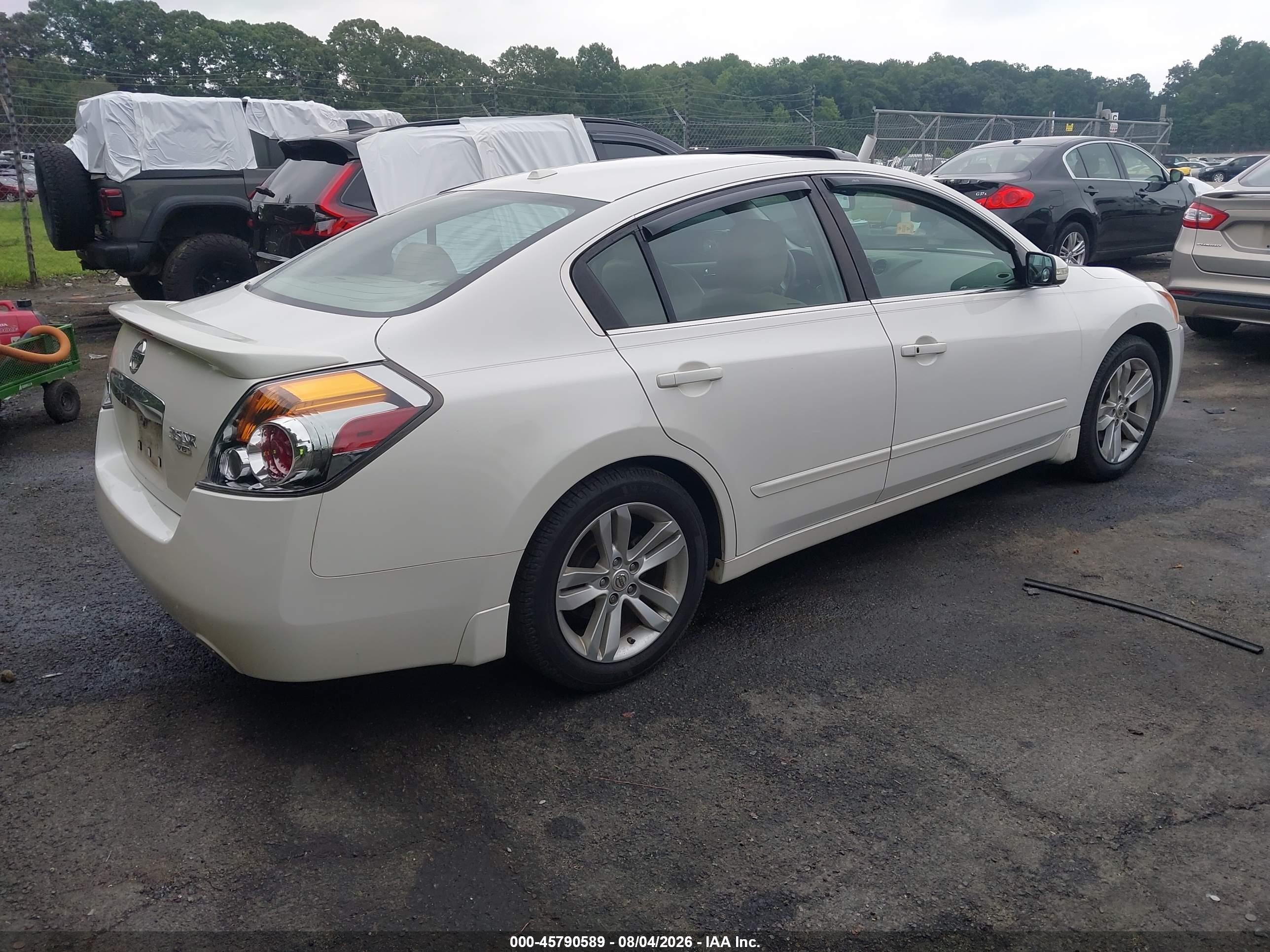 2011 Nissan Altima 3.5 Sr White vin: 1N4BL2AP2BC175378