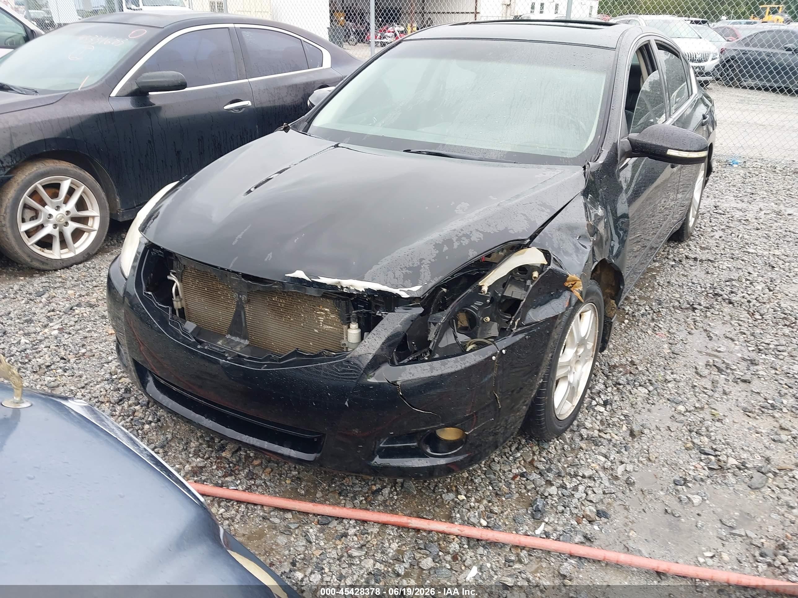 2012 Nissan Altima 3.5 Sr Black vin: 1N4BL2AP2CN542916