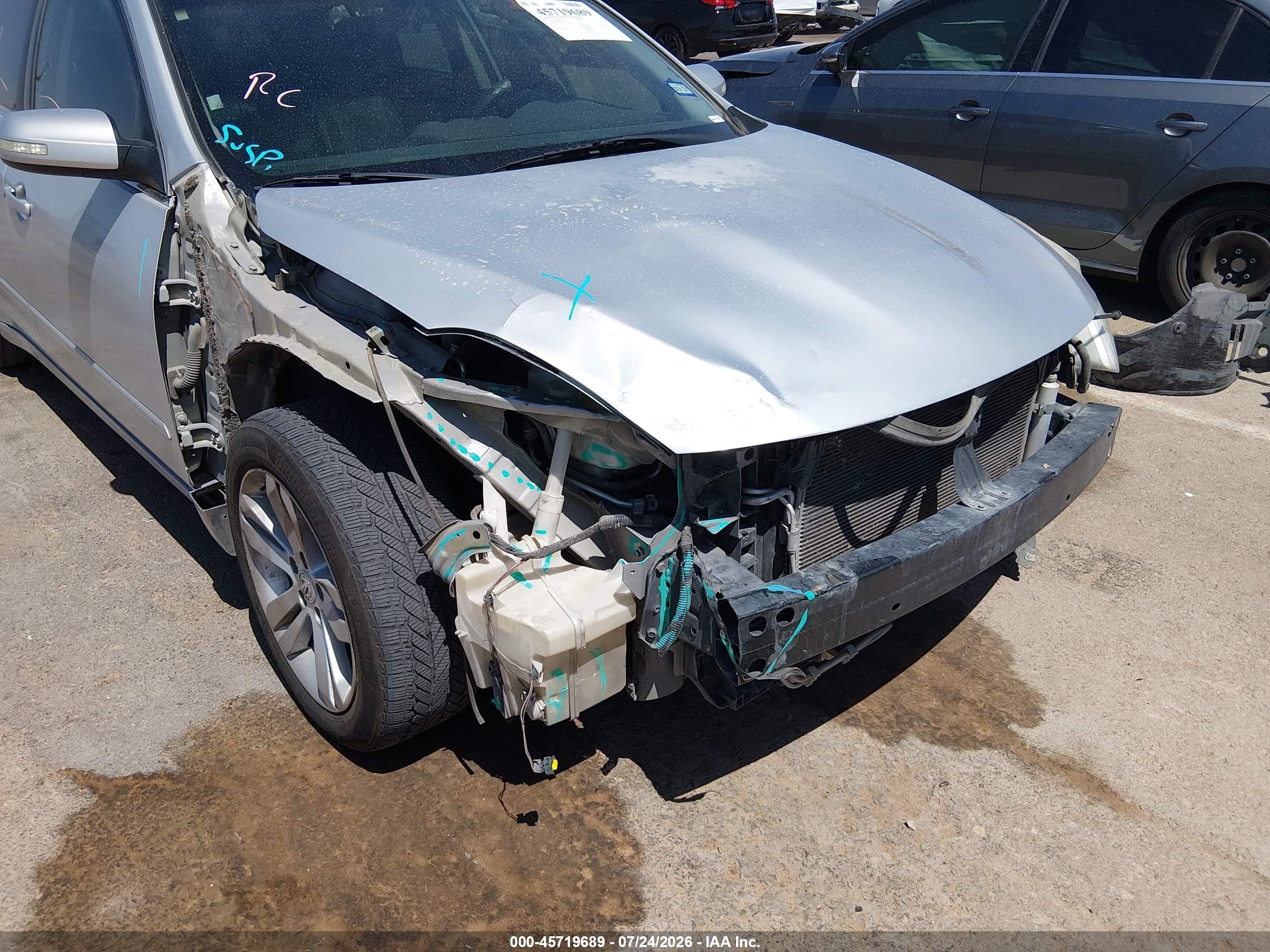 2010 Nissan Altima 3.5 Sr Silver vin: 1N4BL2AP3AN461839
