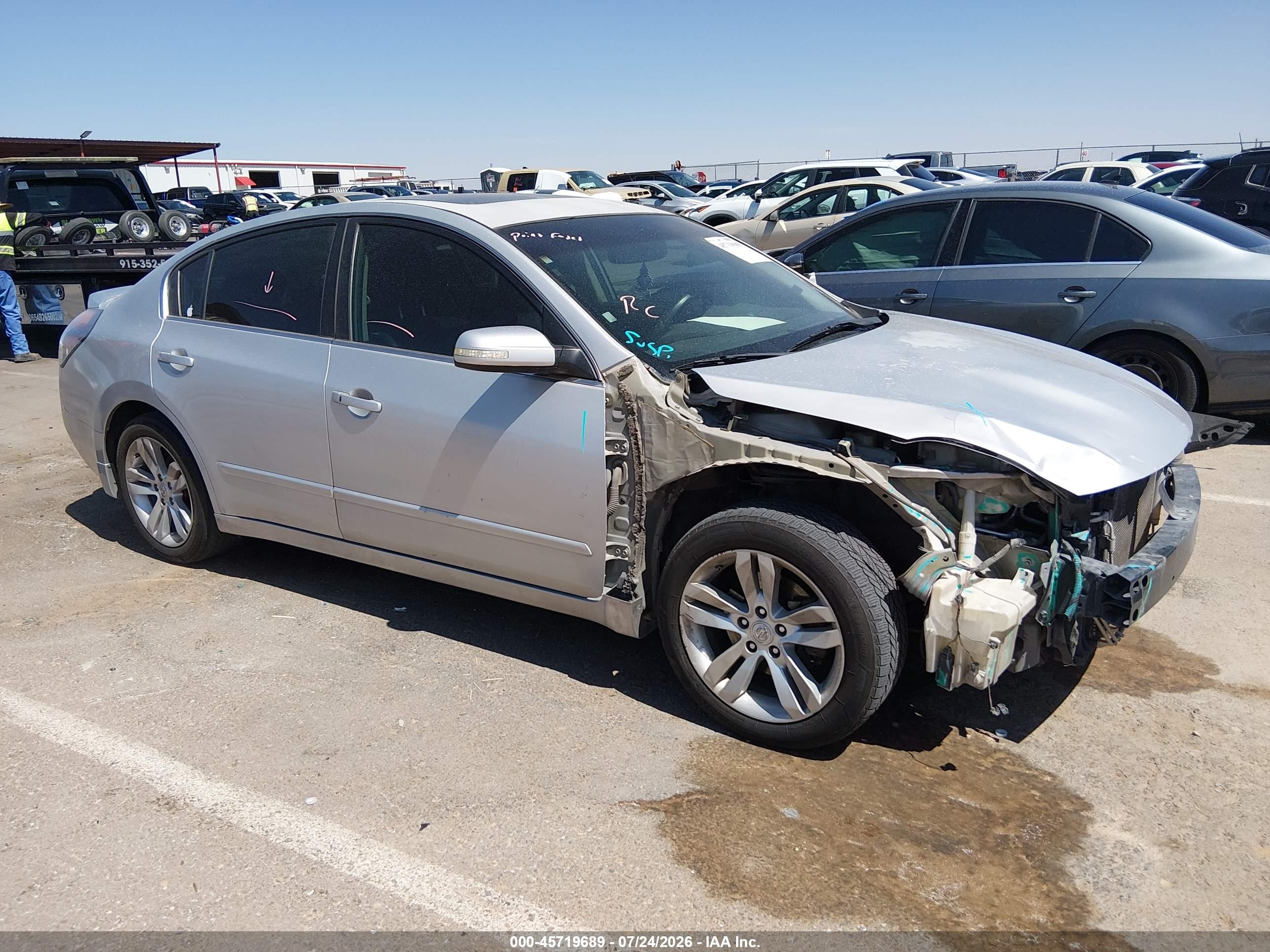 2010 Nissan Altima 3.5 Sr Silver vin: 1N4BL2AP3AN461839