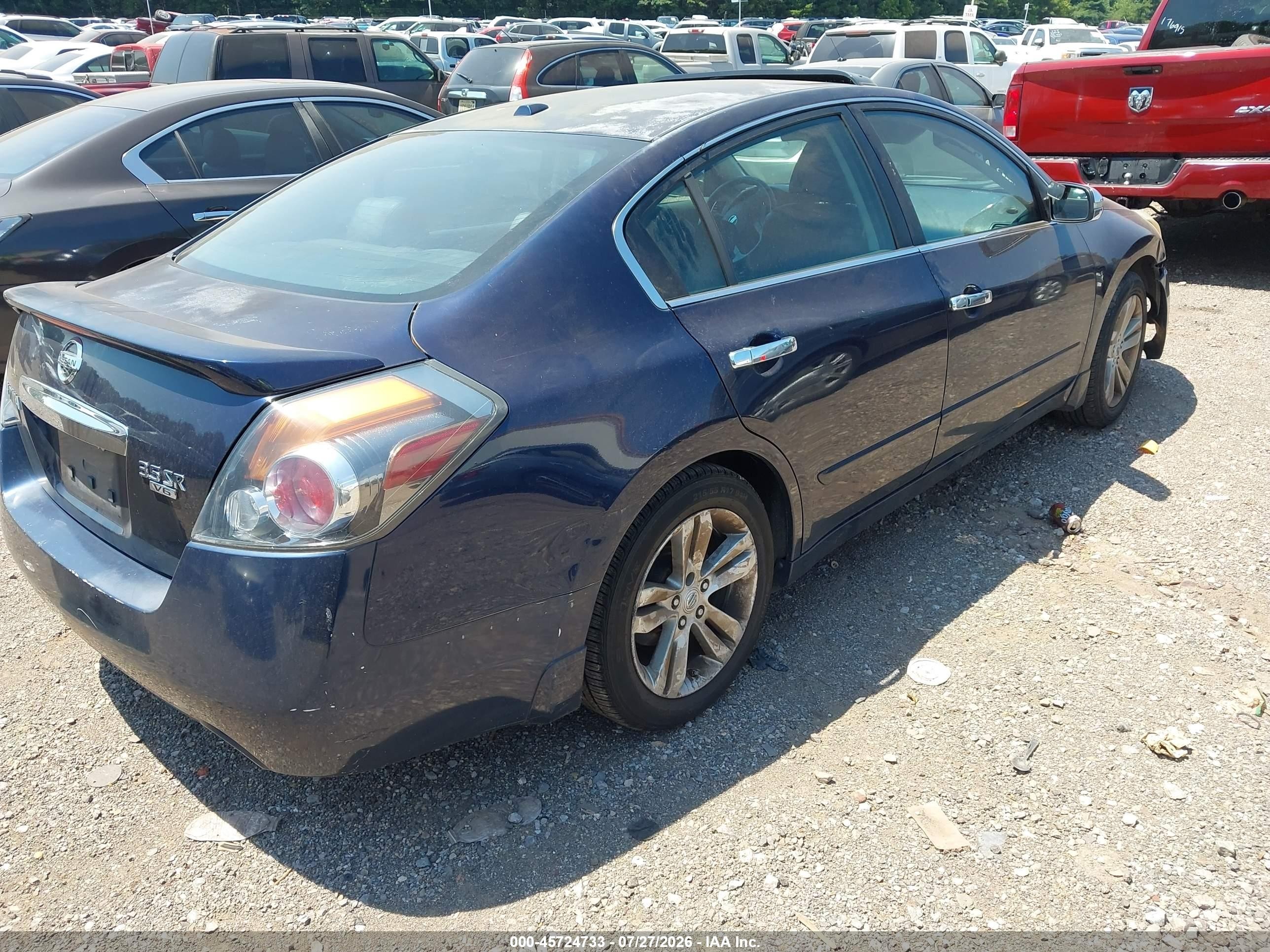 2011 Nissan Altima 3.5 Sr Blue vin: 1N4BL2AP3BN488802