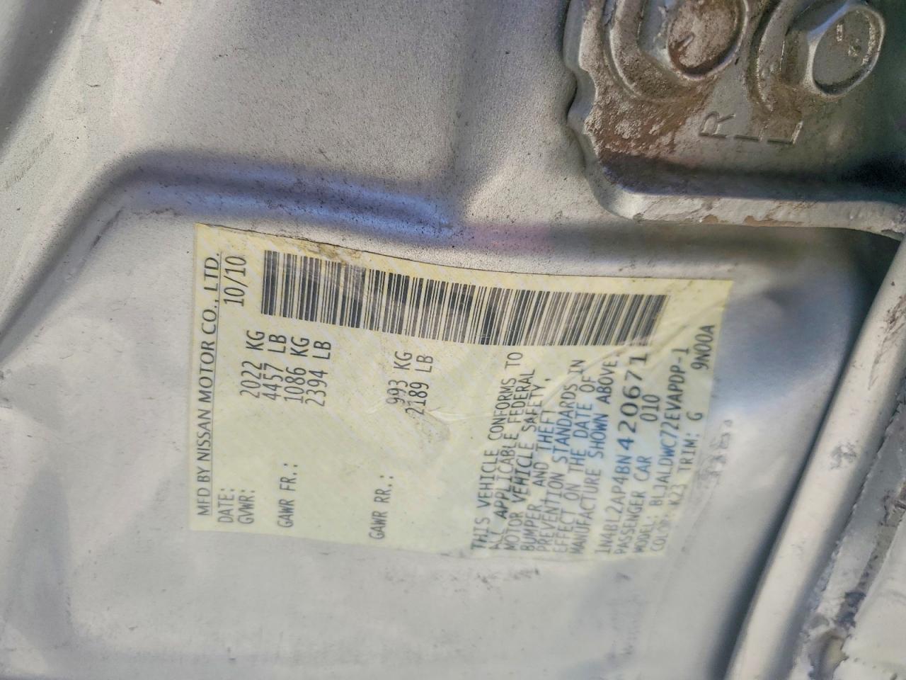 2011 Nissan Altima Sr Gray vin: 1N4BL2AP4BN420671