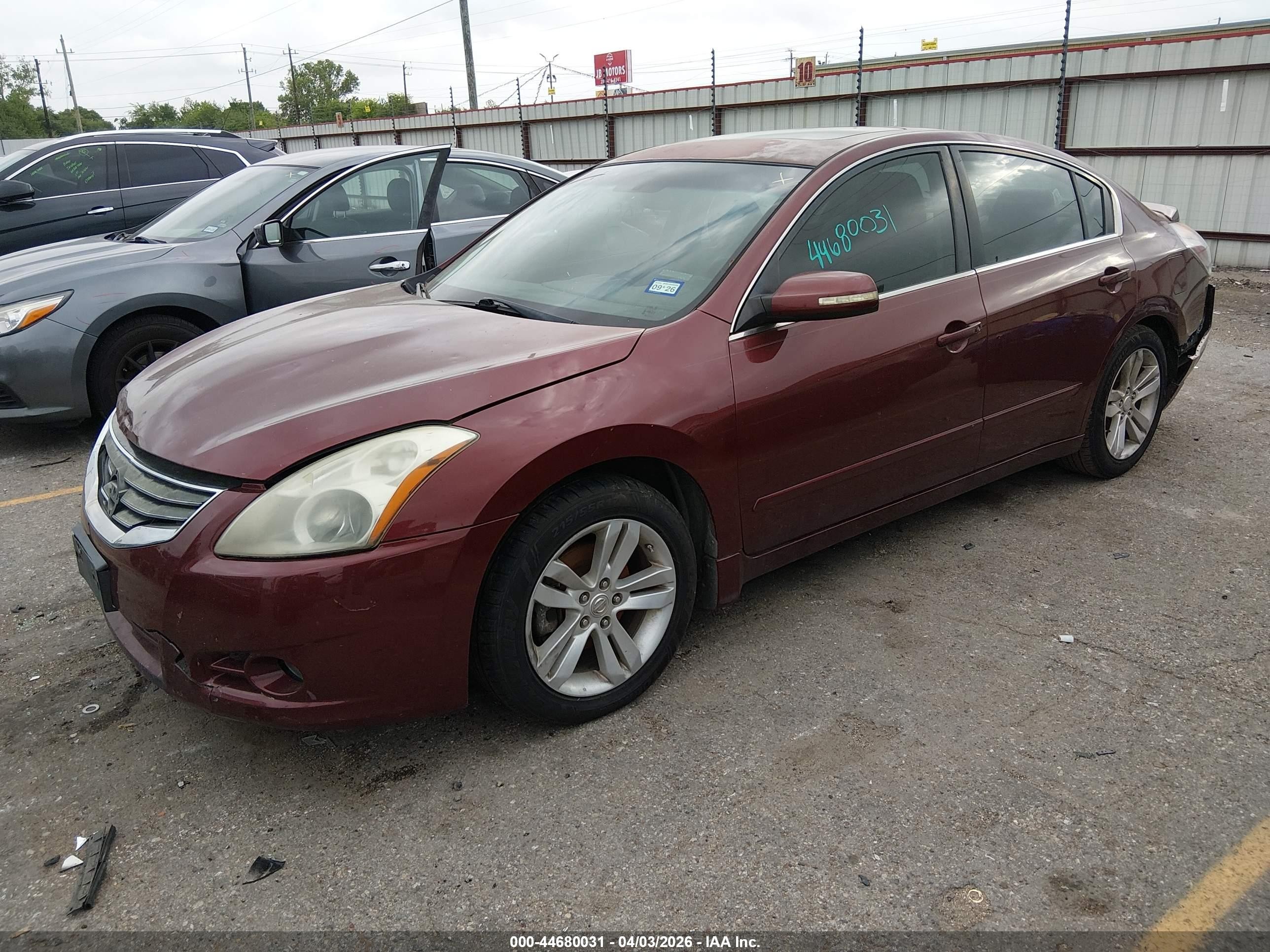 2012 Nissan Altima 3.5 Sr Burgundy vin: 1N4BL2AP4CC194421