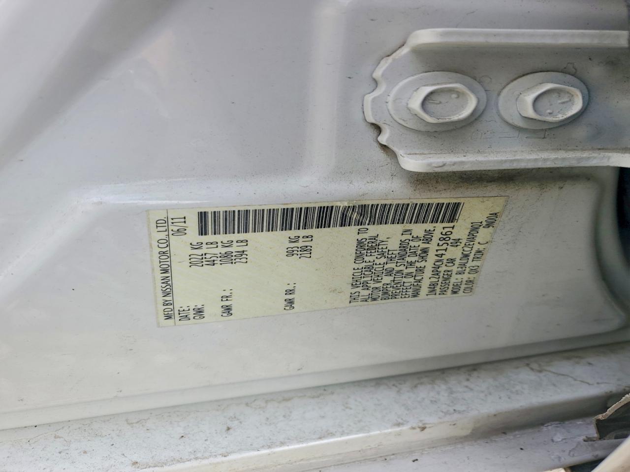 2012 Nissan Altima Sr White vin: 1N4BL2AP4CN415861