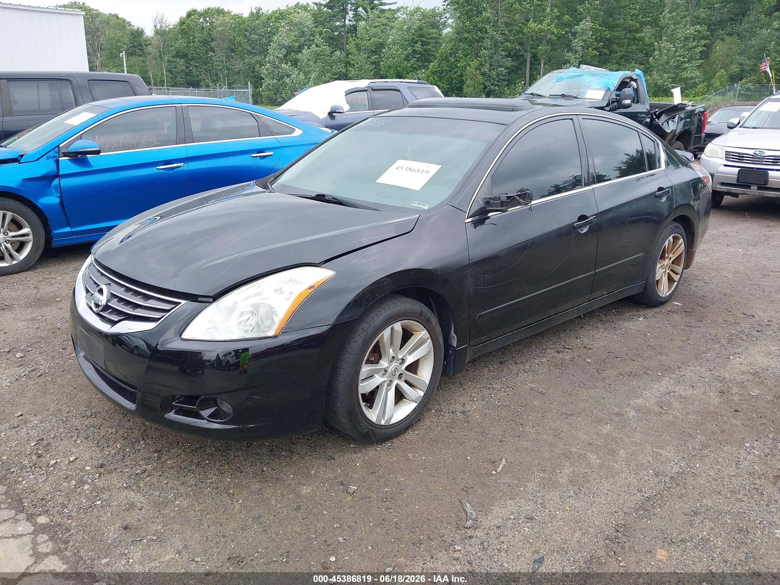 2011 Nissan Altima 3.5 Sr Черный vin: 1N4BL2AP5BC157750
