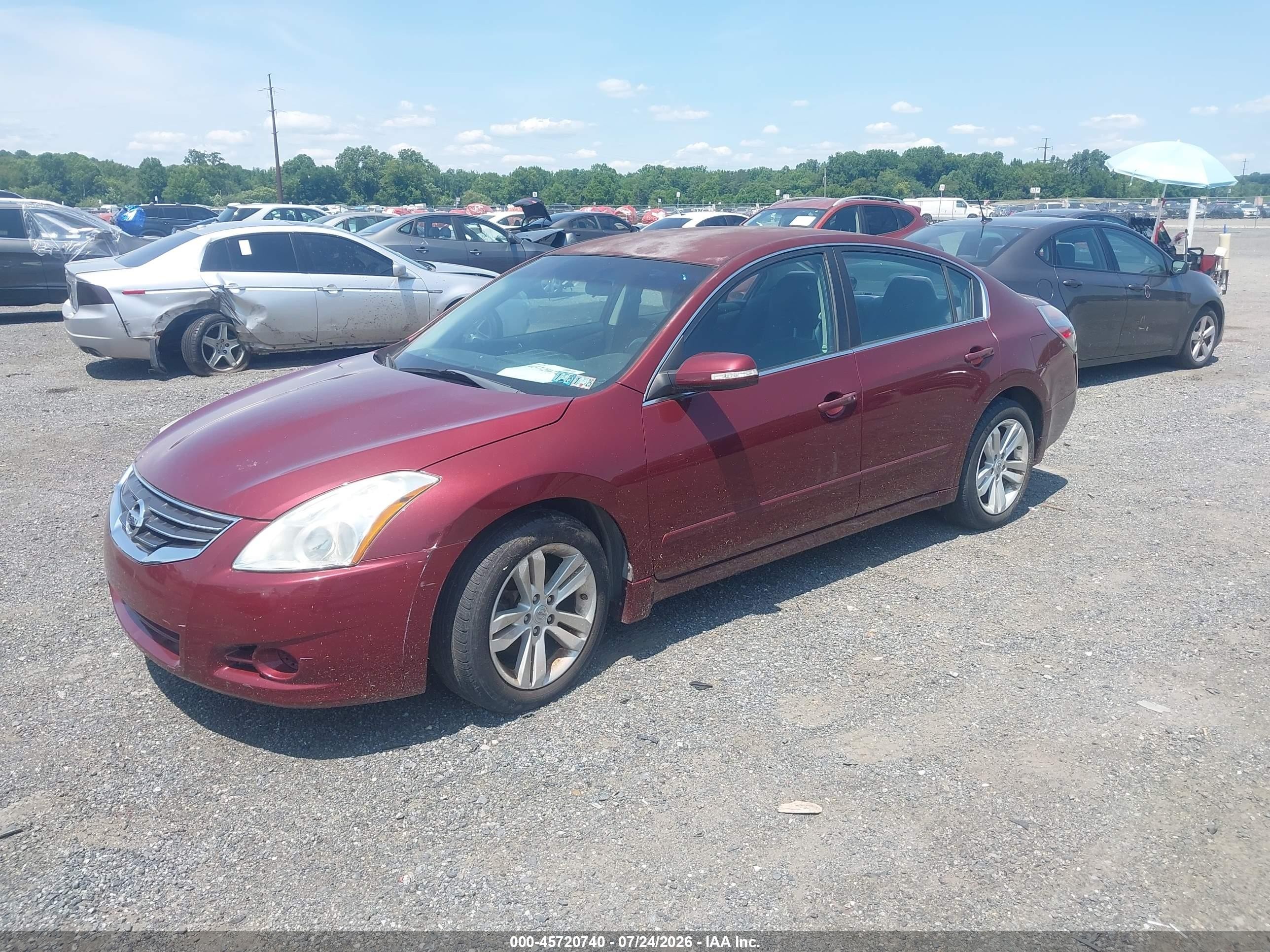 2011 Nissan Altima 3.5 Sr Burgundy vin: 1N4BL2AP5BC173074