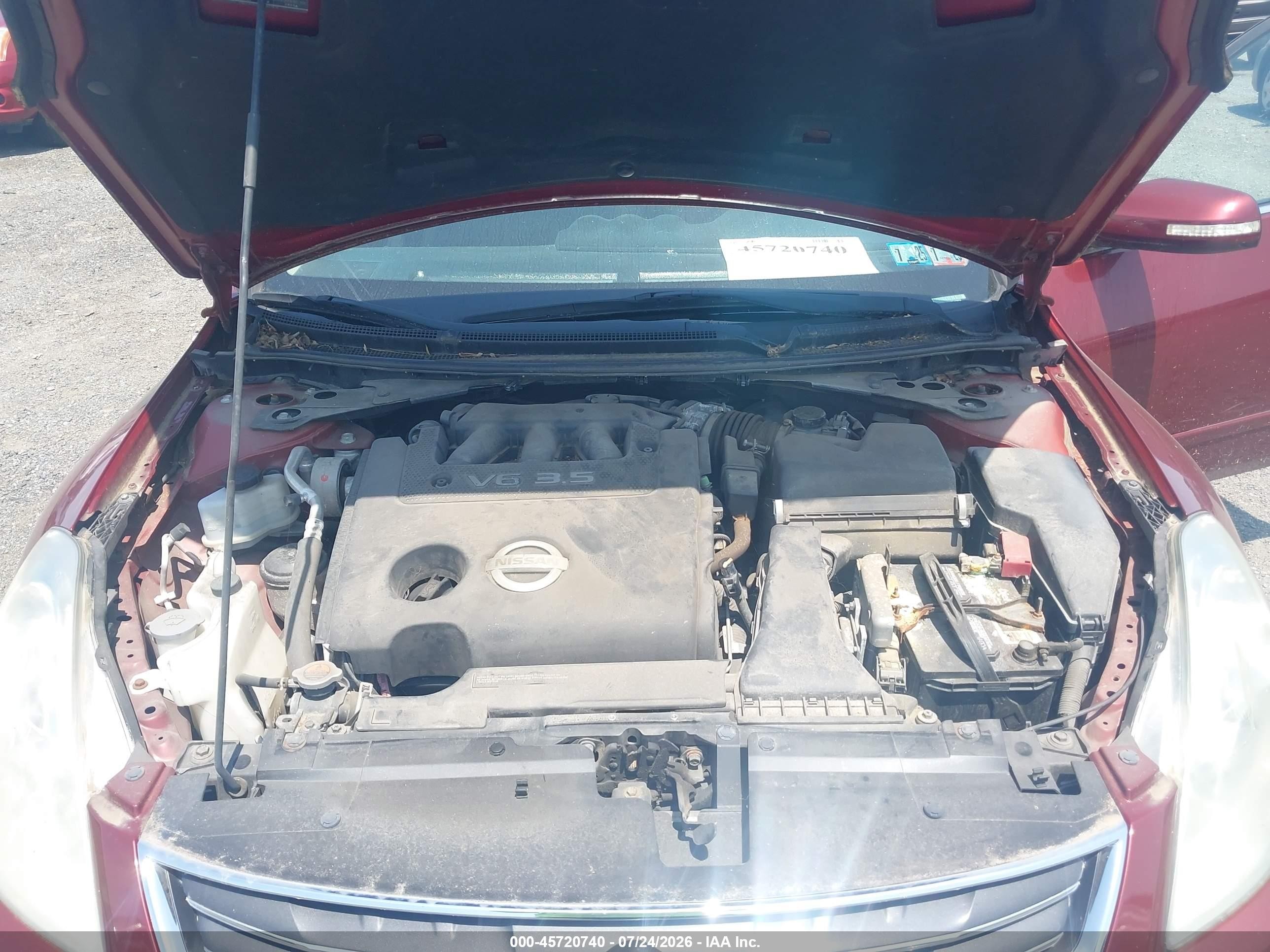 2011 Nissan Altima 3.5 Sr Burgundy vin: 1N4BL2AP5BC173074