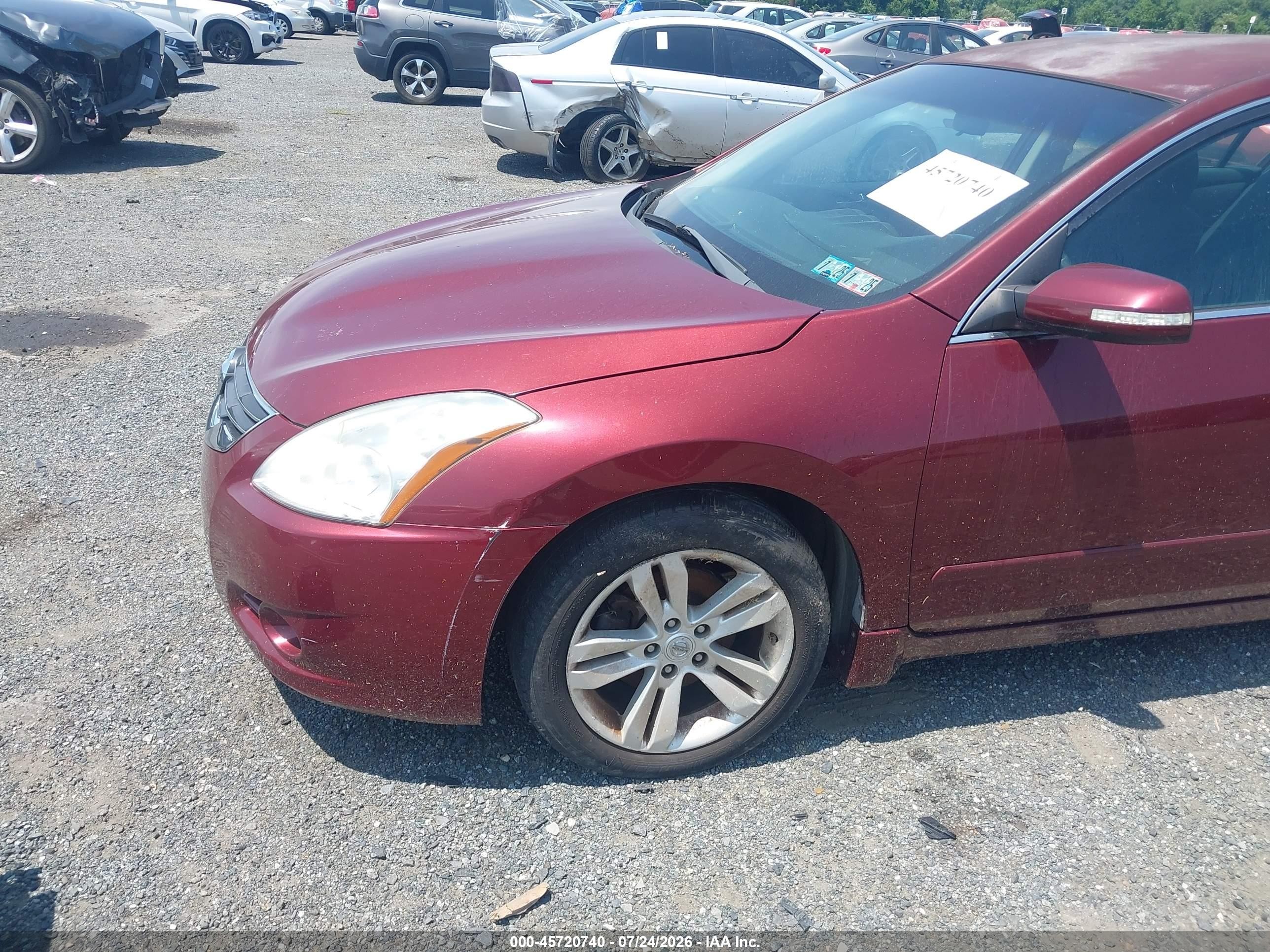 2011 Nissan Altima 3.5 Sr Burgundy vin: 1N4BL2AP5BC173074