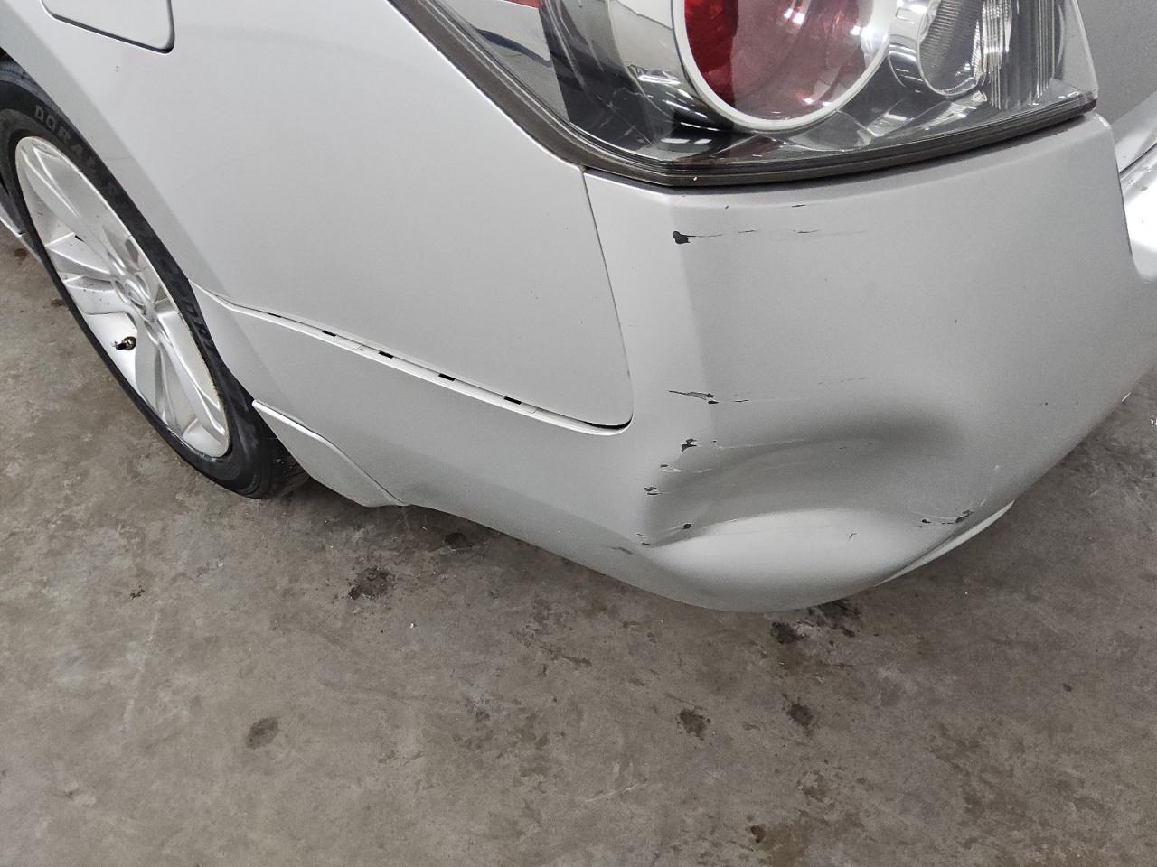 2012 Nissan Altima Sr Серебряный vin: 1N4BL2AP5CC174078 Damage: Rear Bumper, Broken, Replacement Required