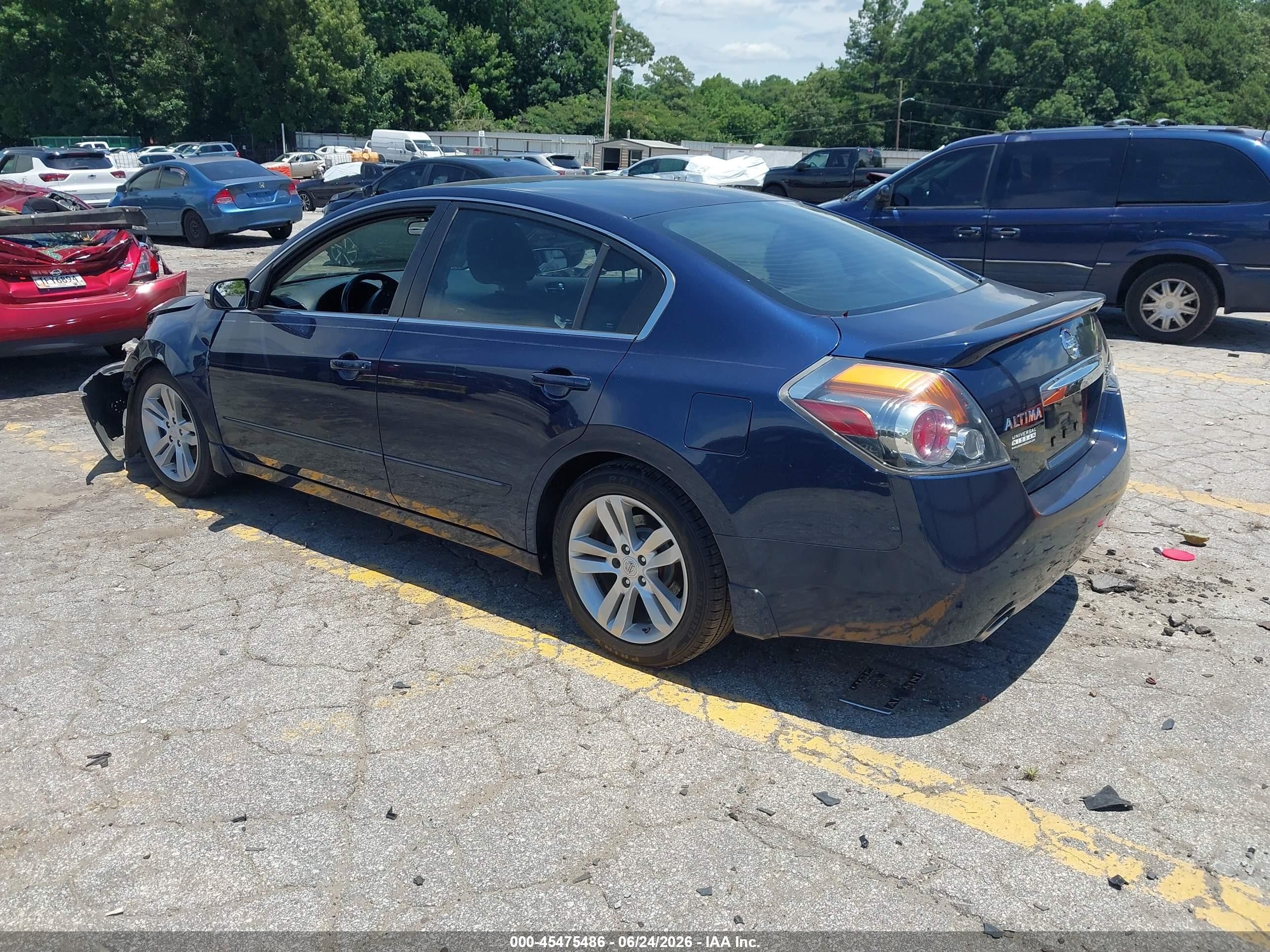 2012 Nissan Altima 3.5 Sr Blue vin: 1N4BL2AP6CC155653