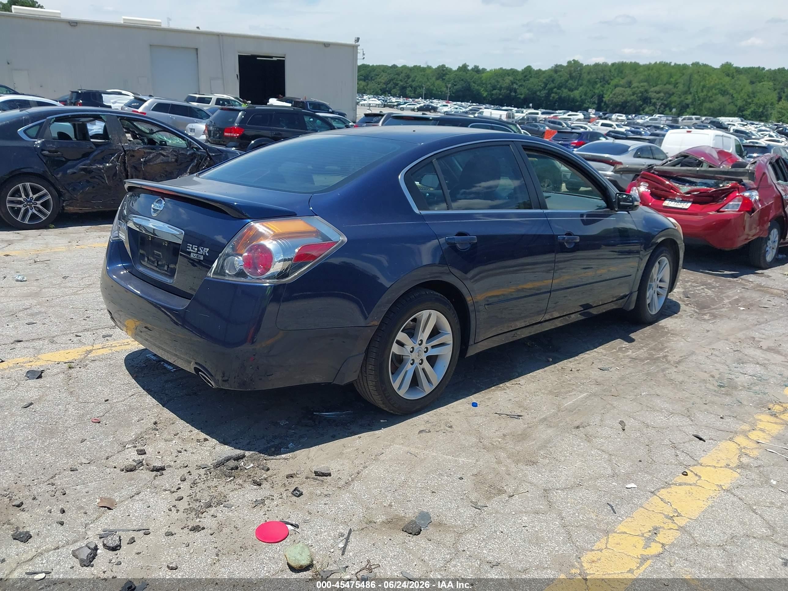 2012 Nissan Altima 3.5 Sr Blue vin: 1N4BL2AP6CC155653