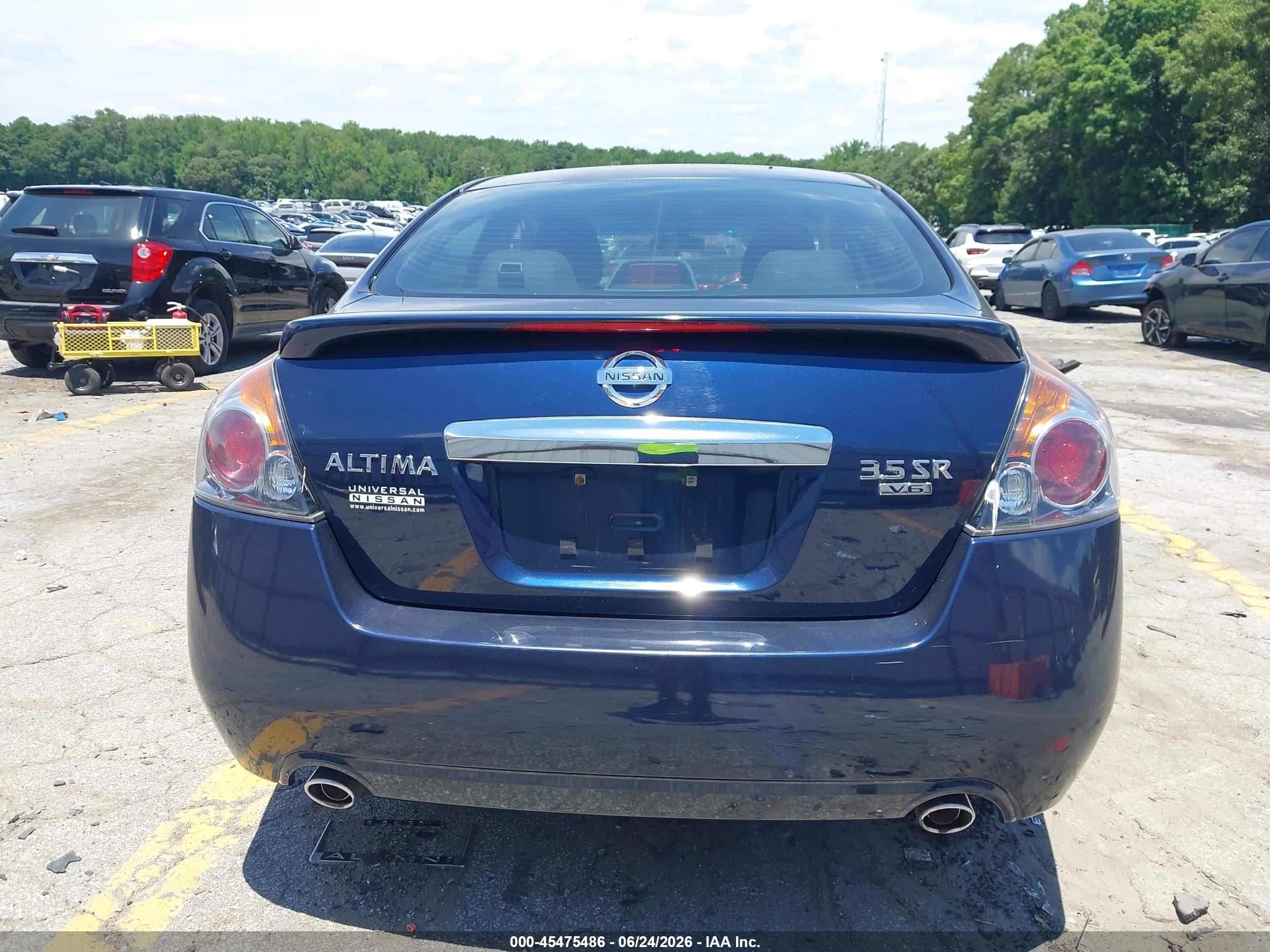 2012 Nissan Altima 3.5 Sr Blue vin: 1N4BL2AP6CC155653