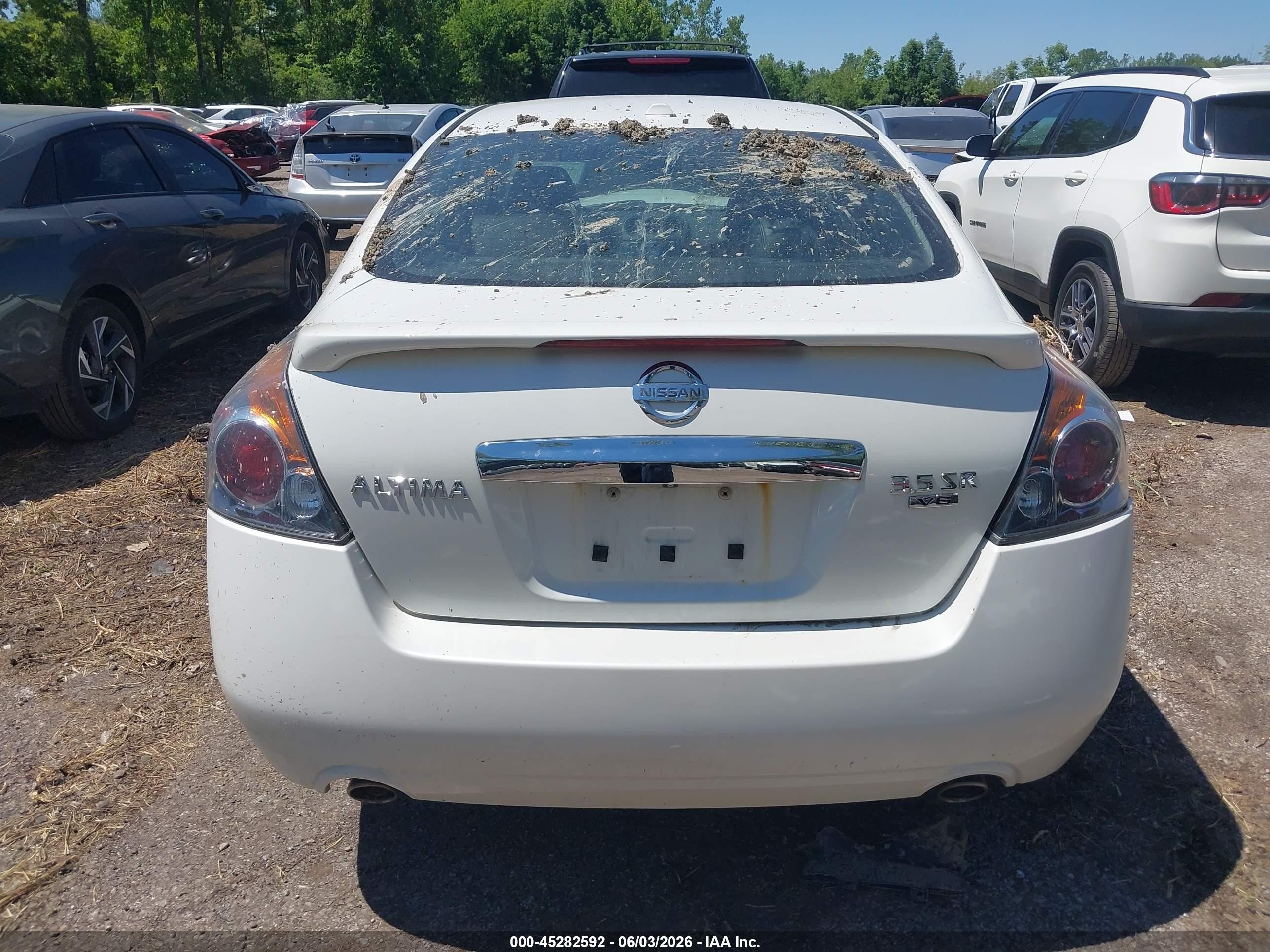 2010 Nissan Altima 3.5 Sr White vin: 1N4BL2AP7AN440525