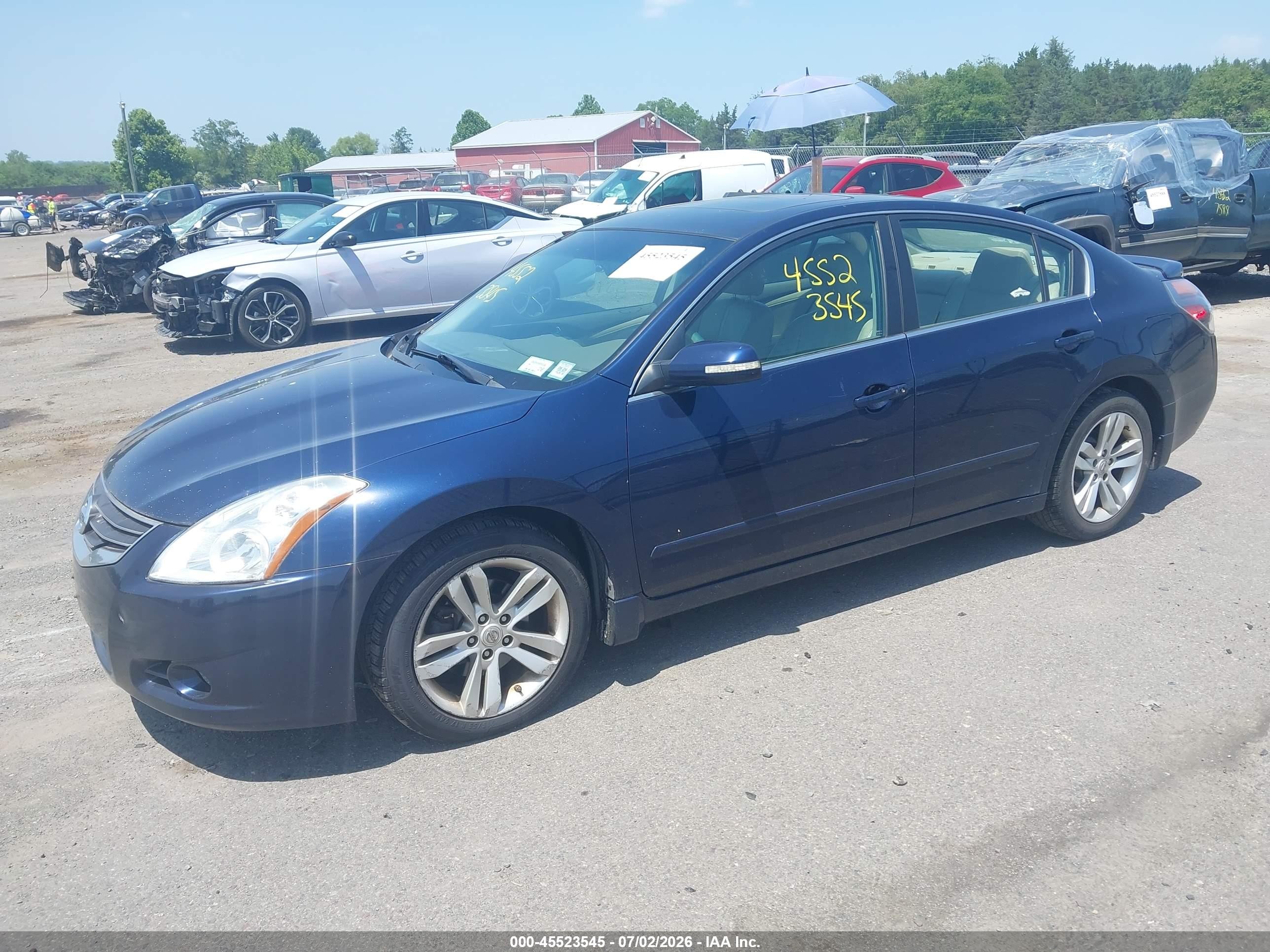 2012 Nissan Altima 3.5 Sr Blue vin: 1N4BL2AP7CN502928