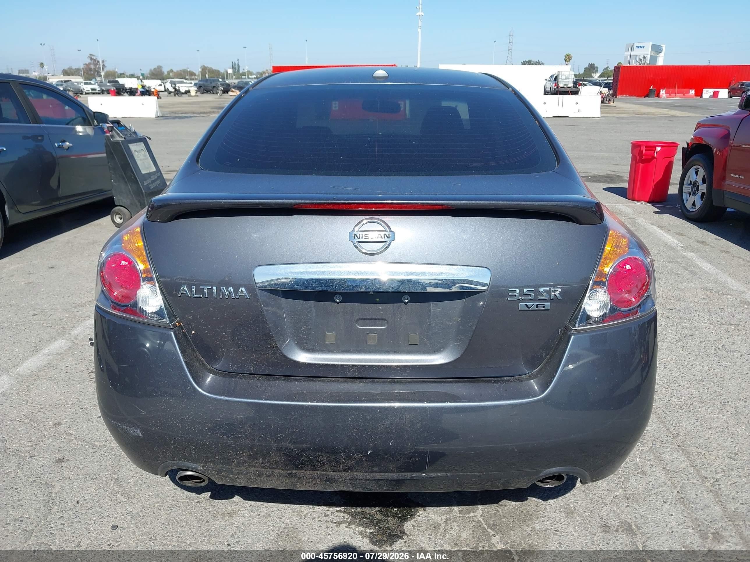 2012 Nissan Altima 3.5 Sr Gray vin: 1N4BL2AP7CN525027