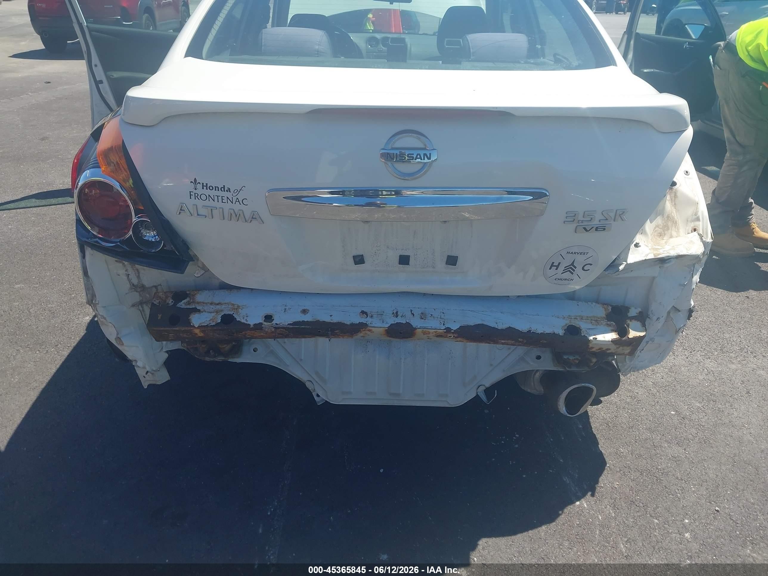 2010 Nissan Altima 3.5 Sr White vin: 1N4BL2AP8AC117323